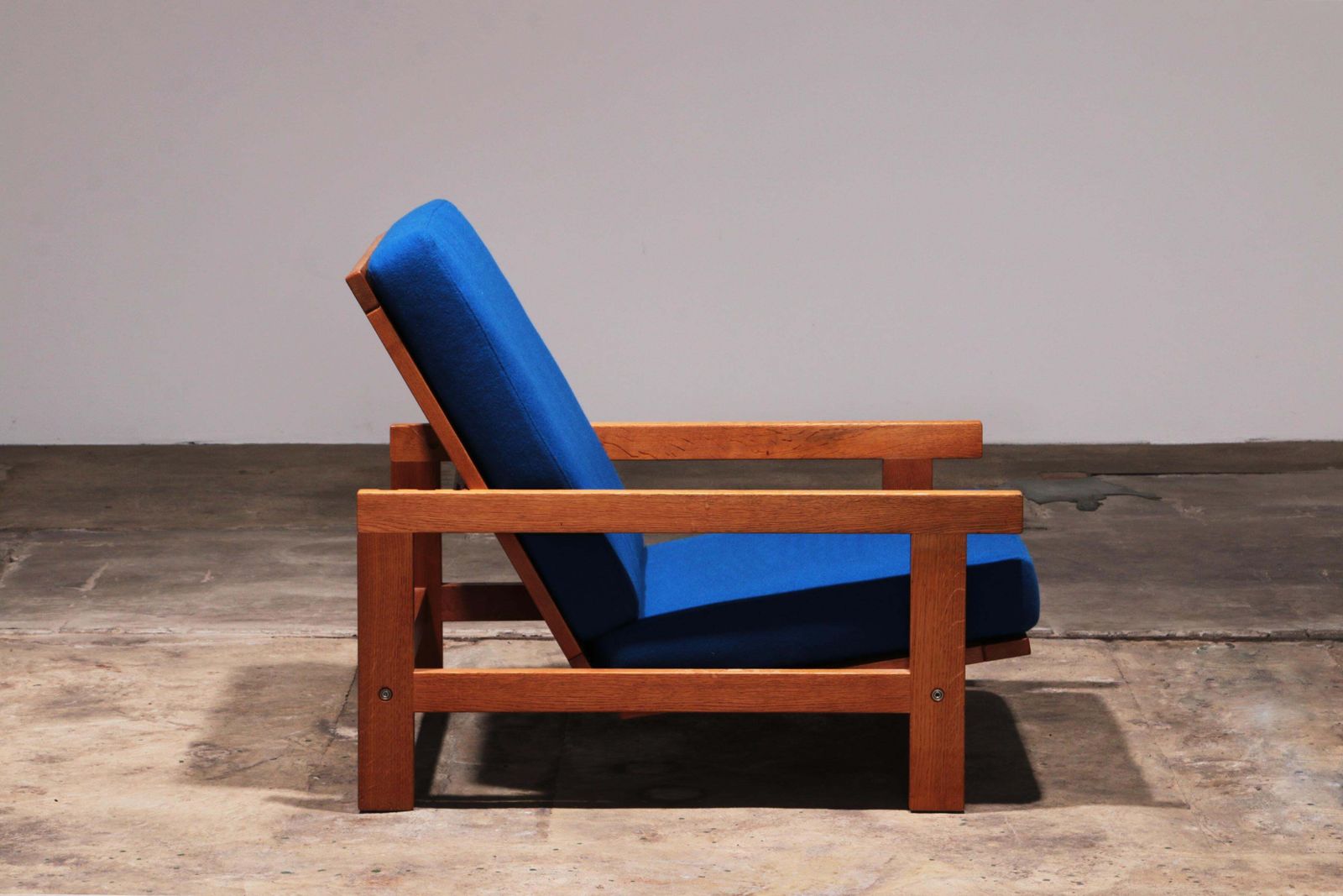 Hans J Wegner Ge421 Getama Oak Relax Armchair With Adjustable Backrest photo vintage