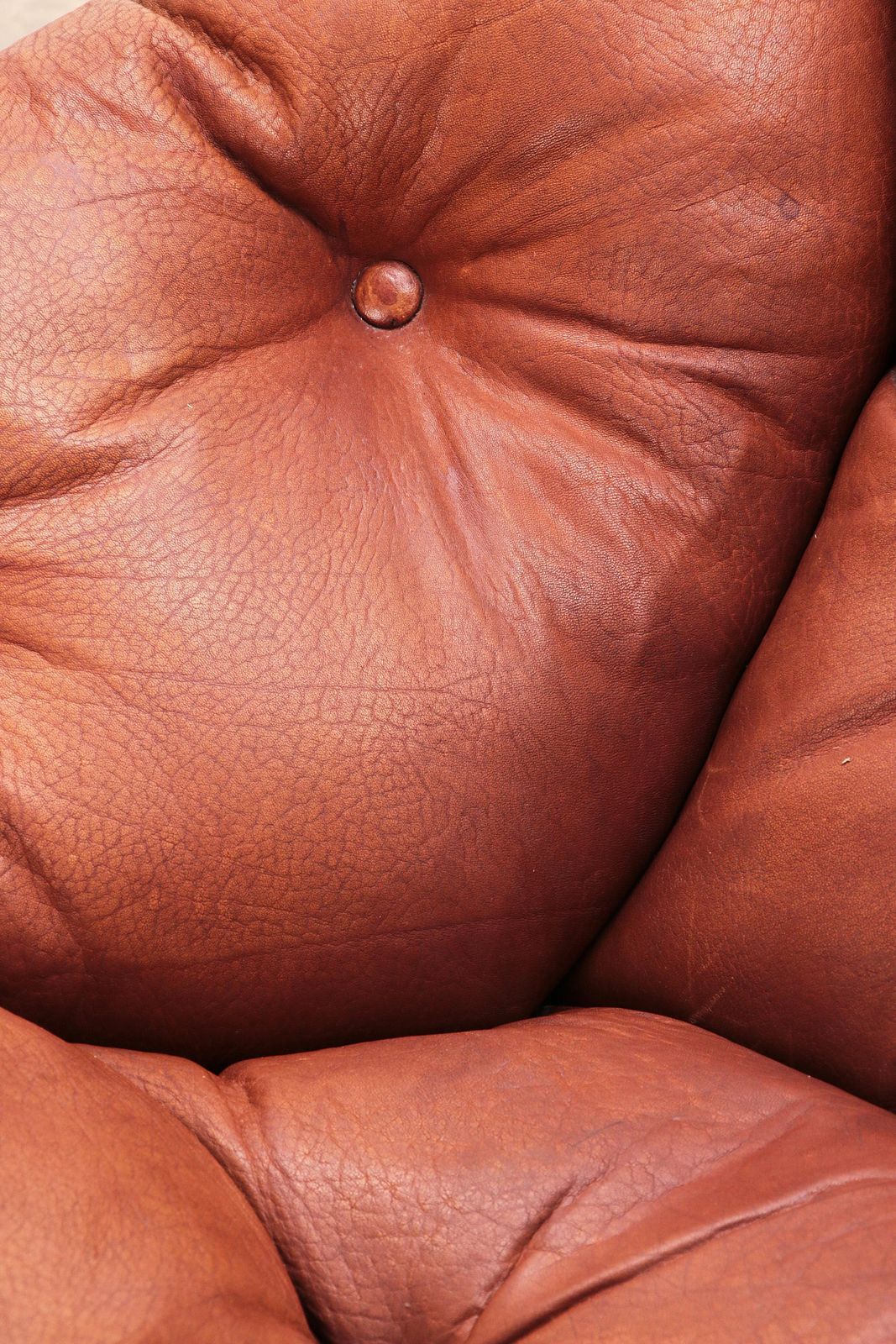 photo vinterior Lounge Set In Cognac Color By Illum Wikkelsø For Ryesberg Møbler, 1970