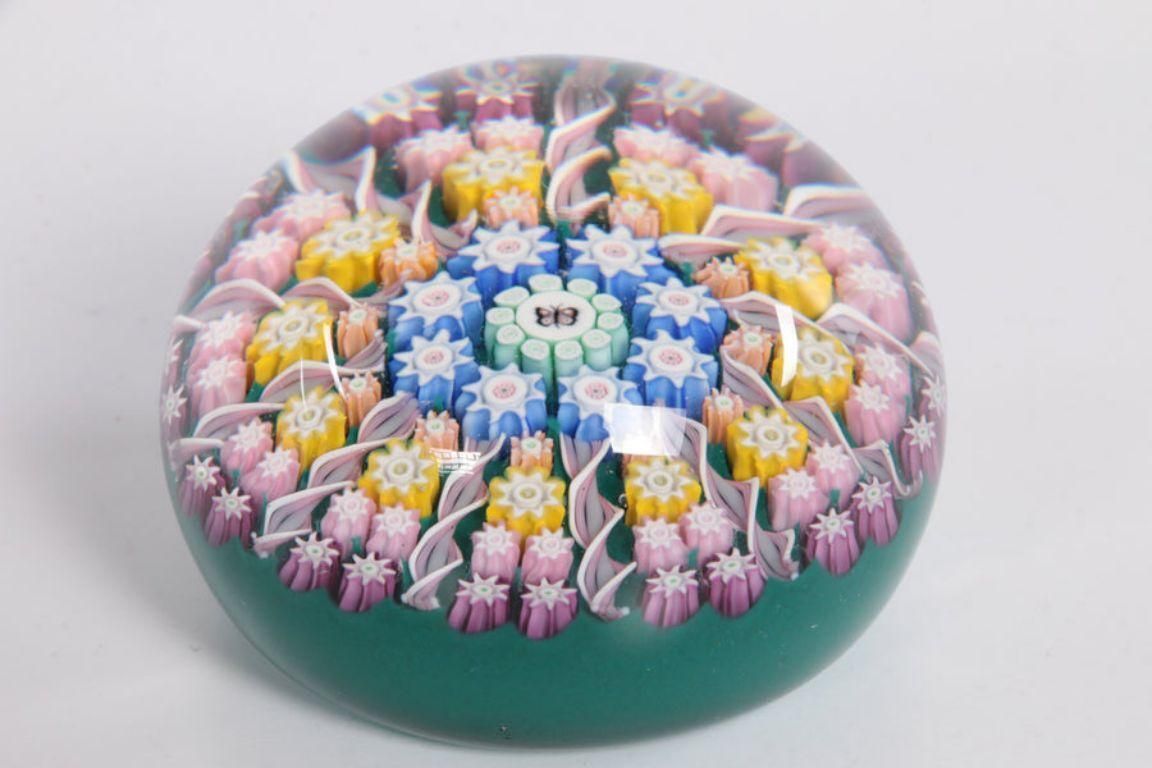 John Deacon Presse Papiers Millefiori With Radial Twist, 1975 photo for sale