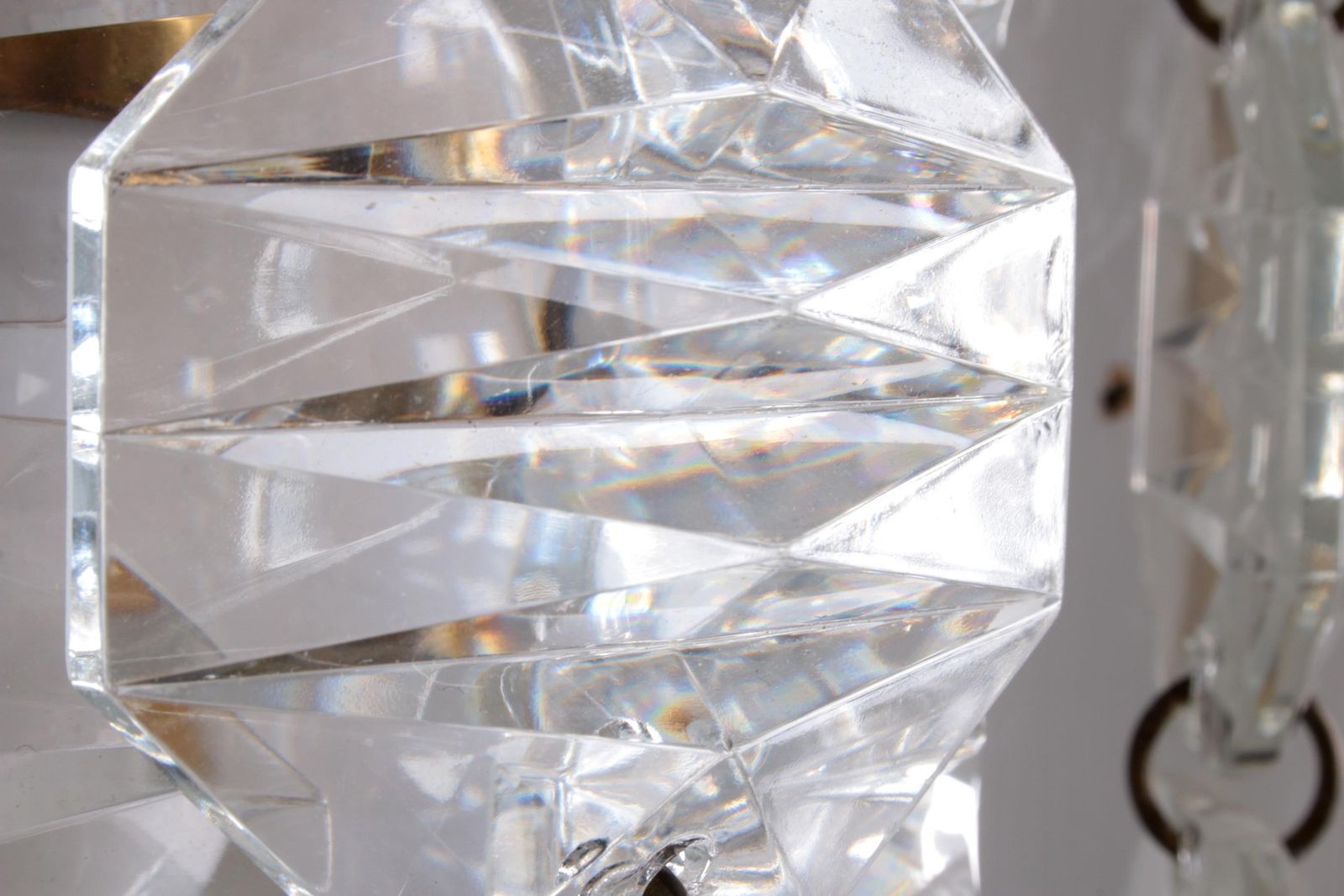 3 Very Nice Big And Rare Crystal Wall Lamps From  J.T. Kalmar, 1960s photo vintage