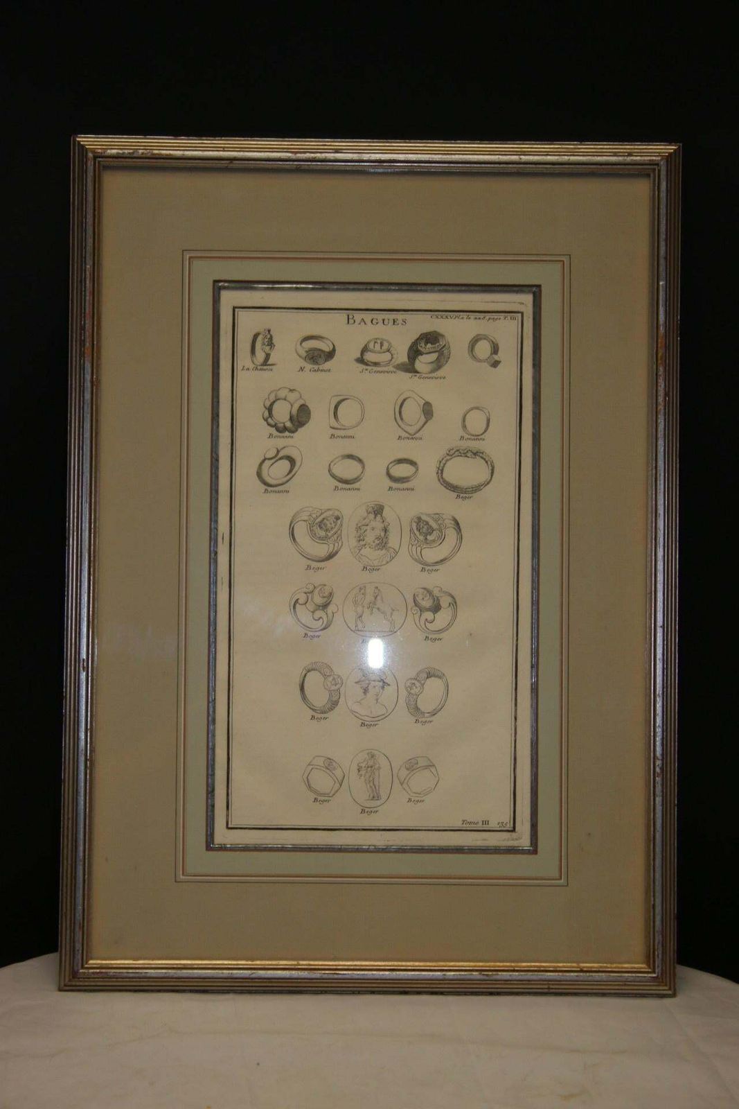 19th Edition Stamp Rings From An Apprentice Book photo vintage