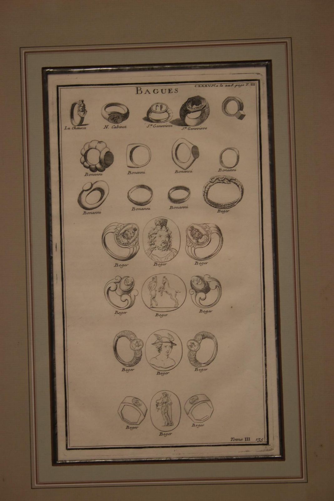 photo for sale 19th Edition Stamp Rings From An Apprentice Book