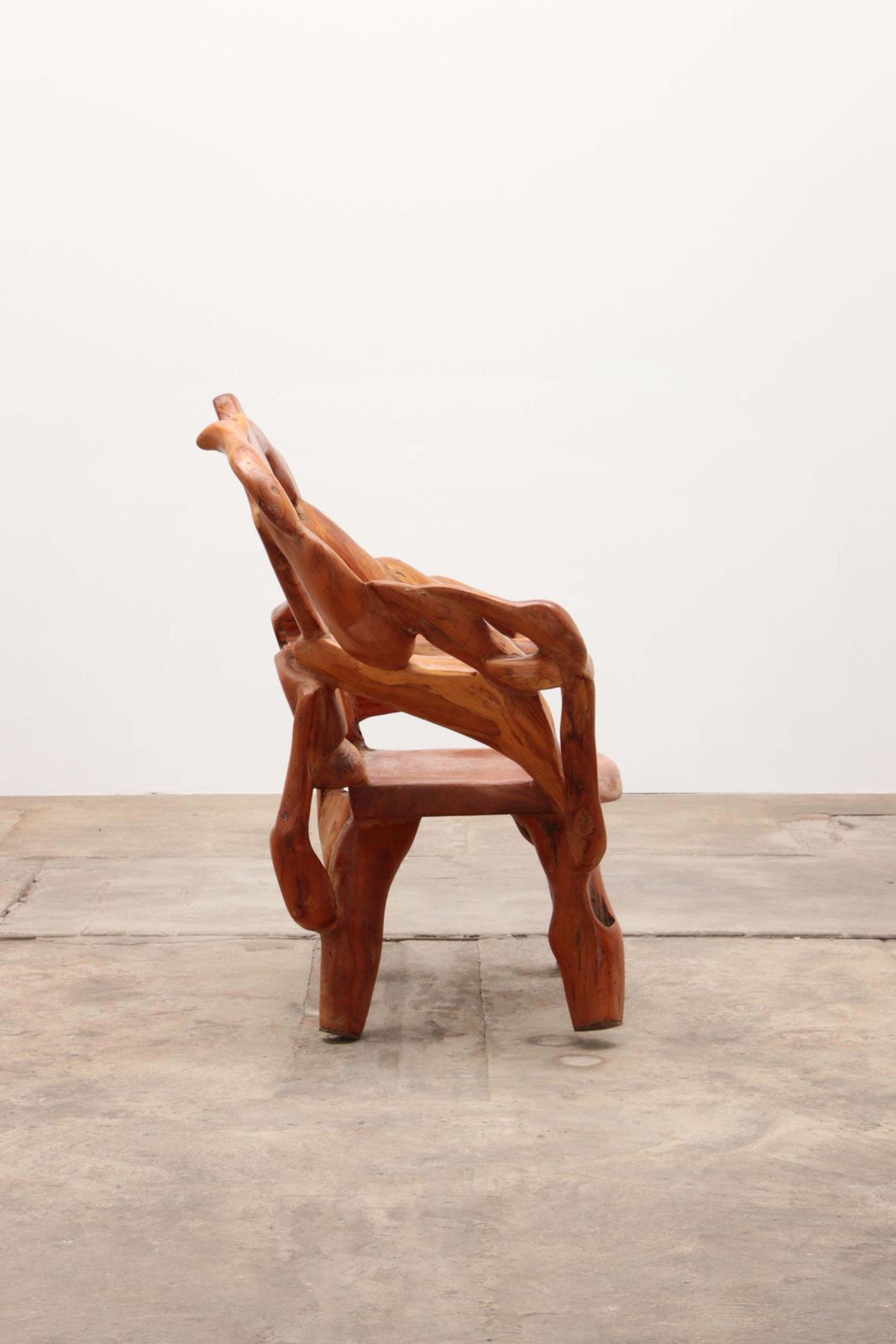 Robust Armchair Made Of Recycled Wood In The Style Of Andrianna Shamaris Us photo vinterior