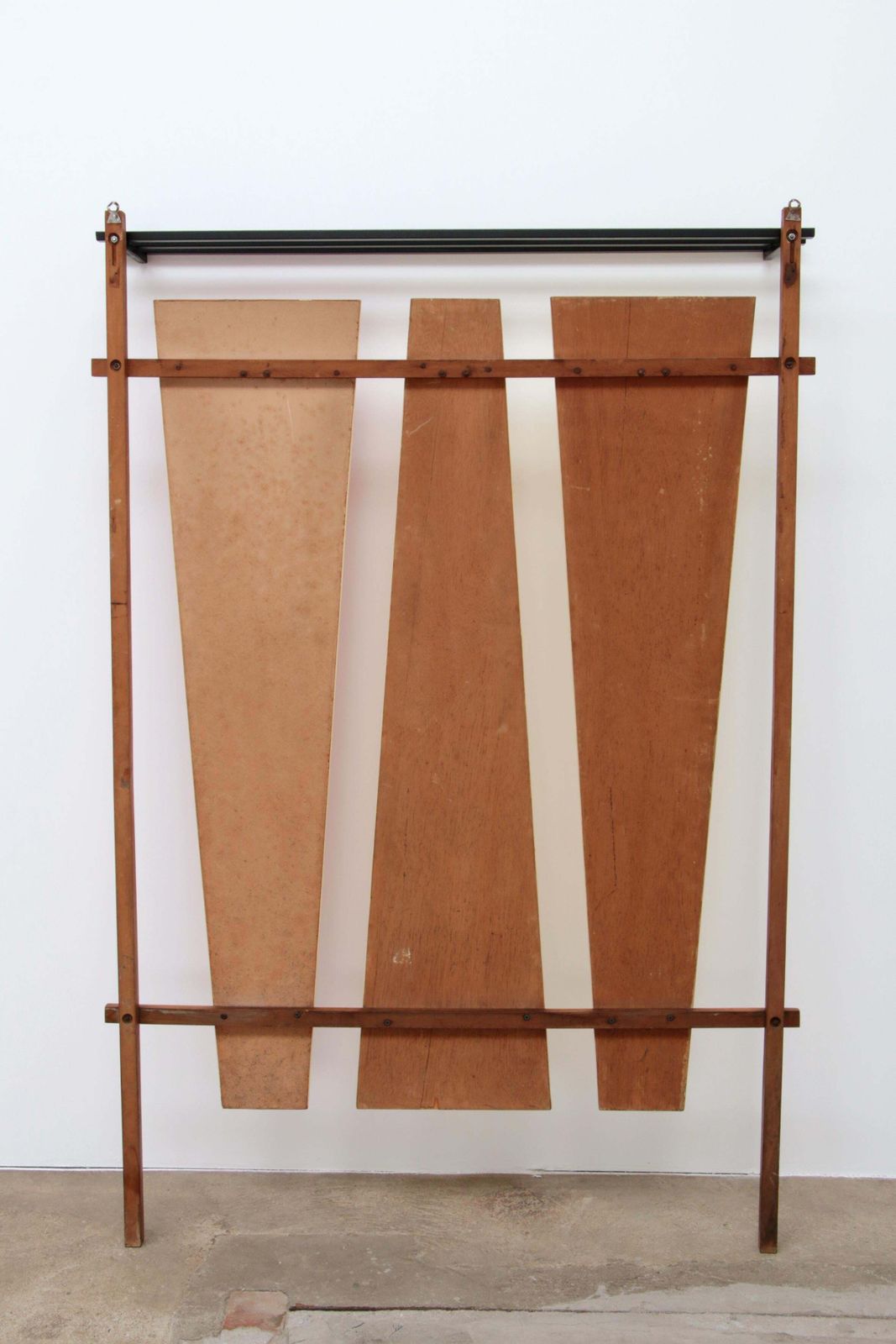 photo furniture Italian Wall Coat Rack With Red Cats, Cream And Hat Rack, 1960