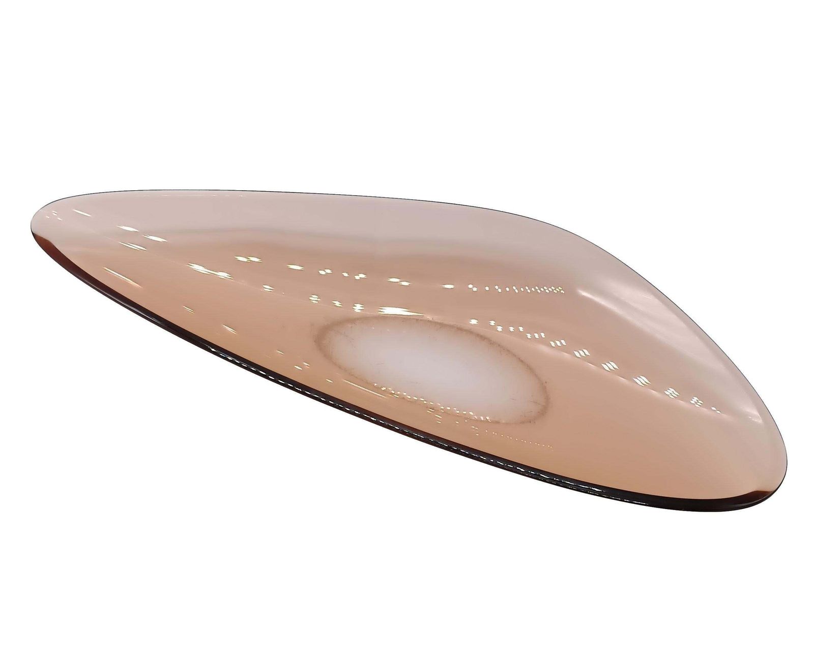 Fontana Arte Large Glass Centerpiece Mod.1639, Italy 1960s photo for sale