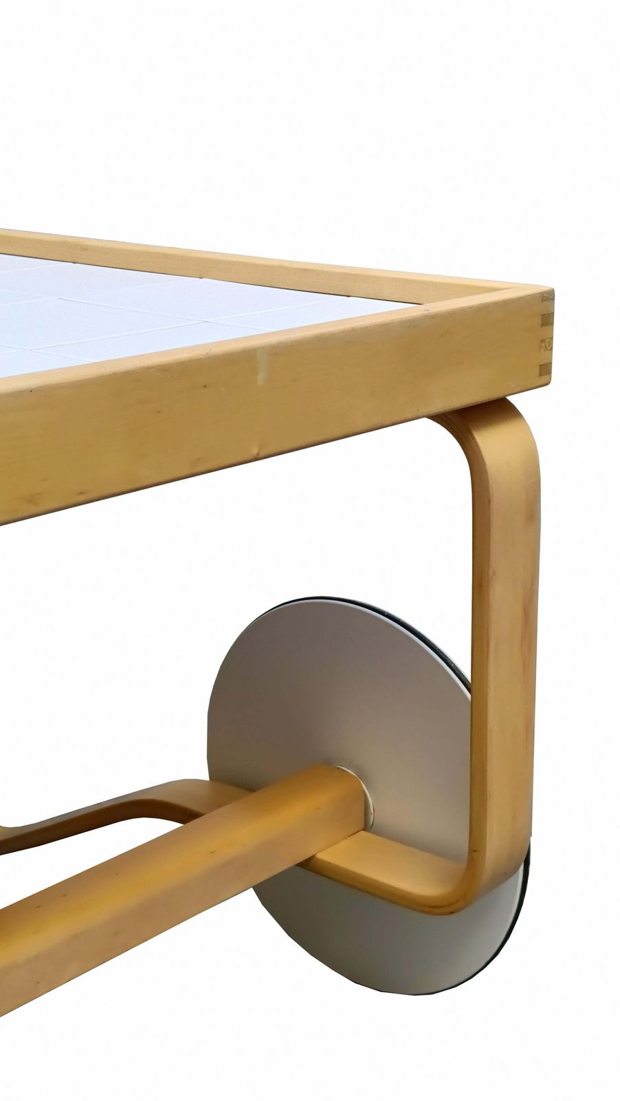 Alvar  Aalto For Artek Cart "900" In Birch And Tile, Finland 1970s photo 4117.0