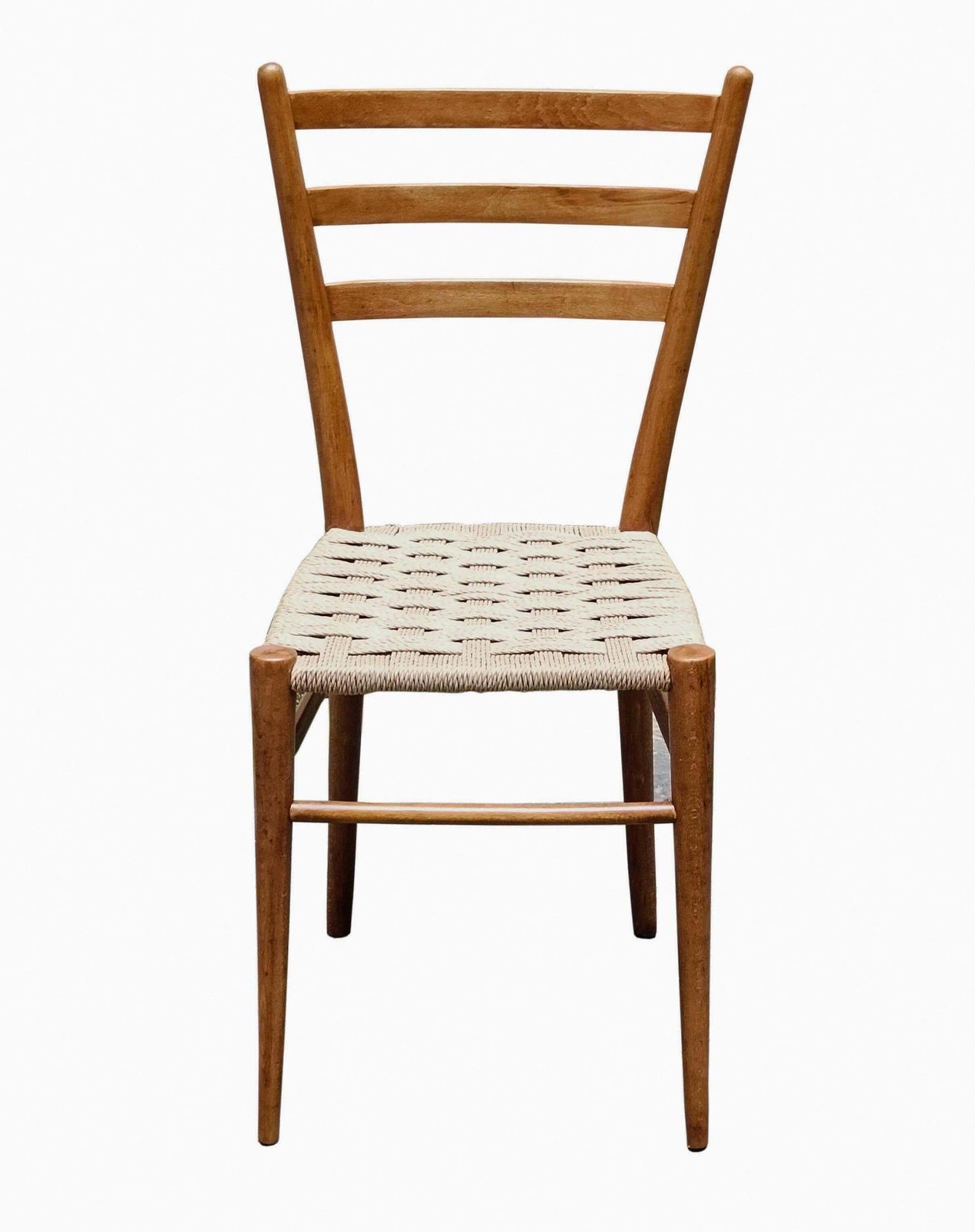 F.Lli Levaggi Gruppol Of 4 Chiavarina Chairs Mod. Gobbetta, Italy 1960s photo vinterior