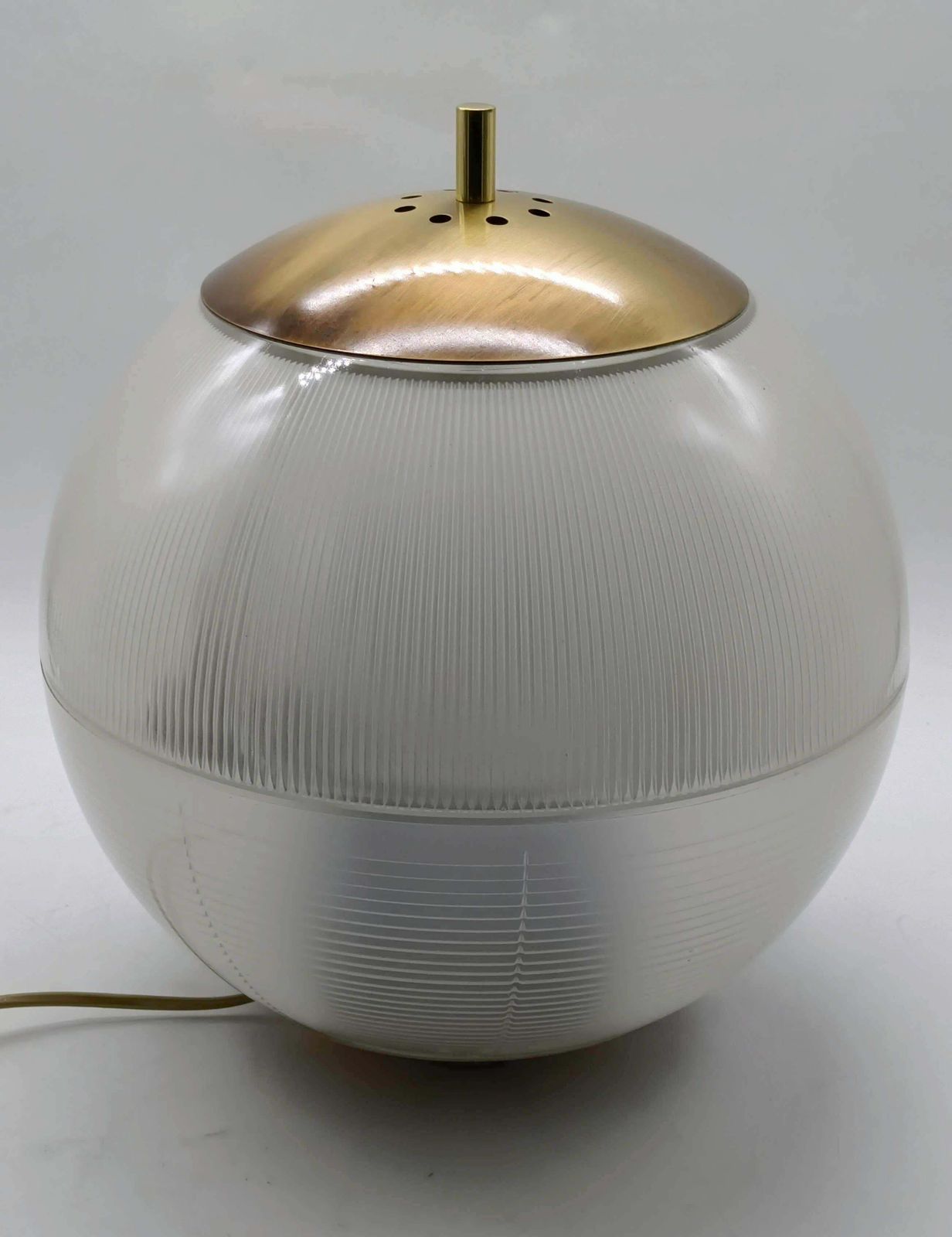 Ignazio Gardella Per Azucena Attrib. Lampada Da Tavolo In Vetro E Ottone, Italia photo furniture