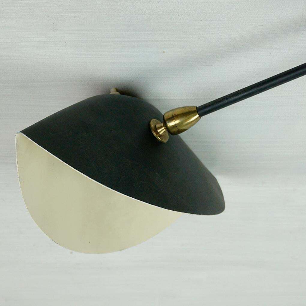 photo for sale Original Black Single Arm Wall Lamp  By Serge Mouille