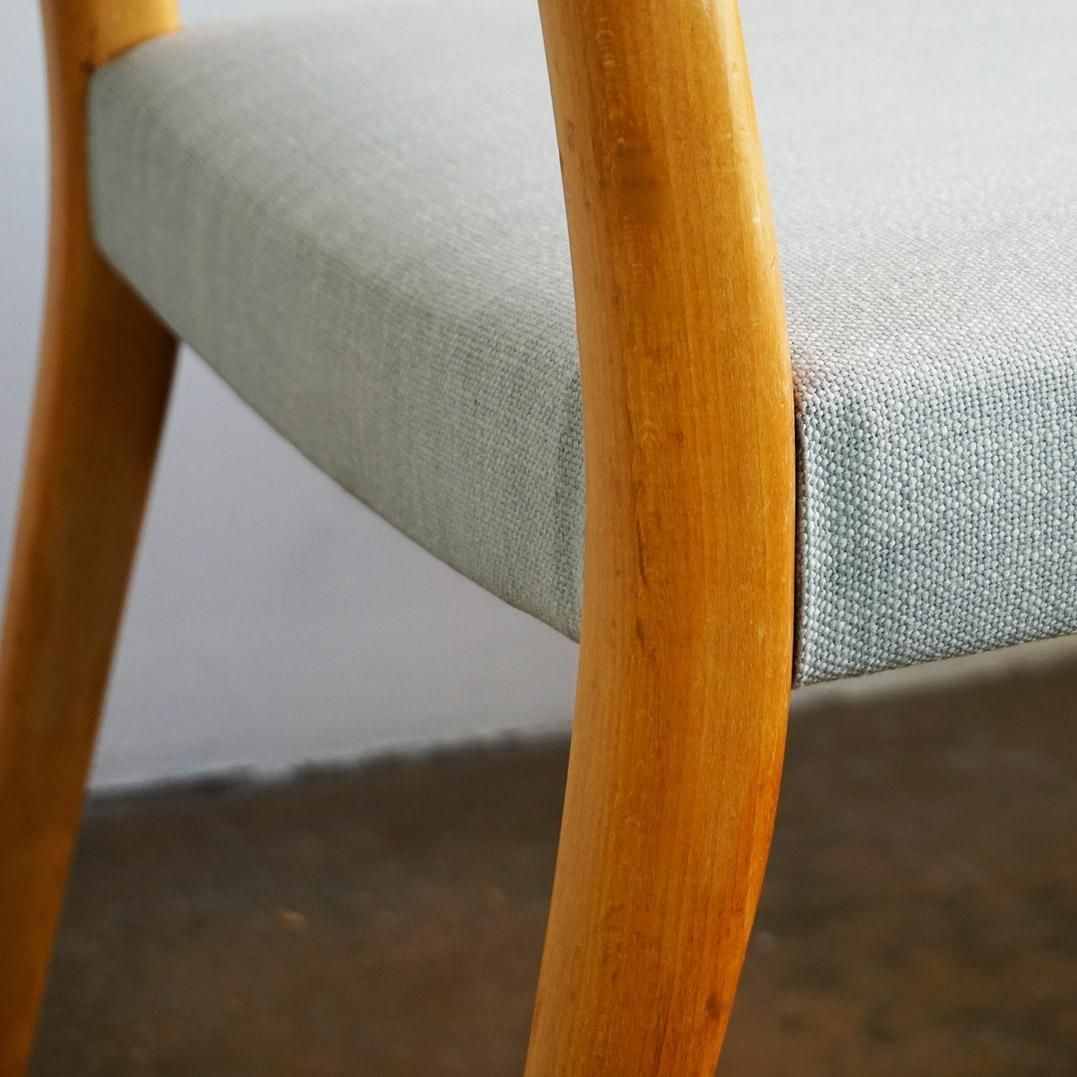 1338.0 Pair Of Austrian Midcentury Beech Dining Chairs By Anna Lülja Praun photo