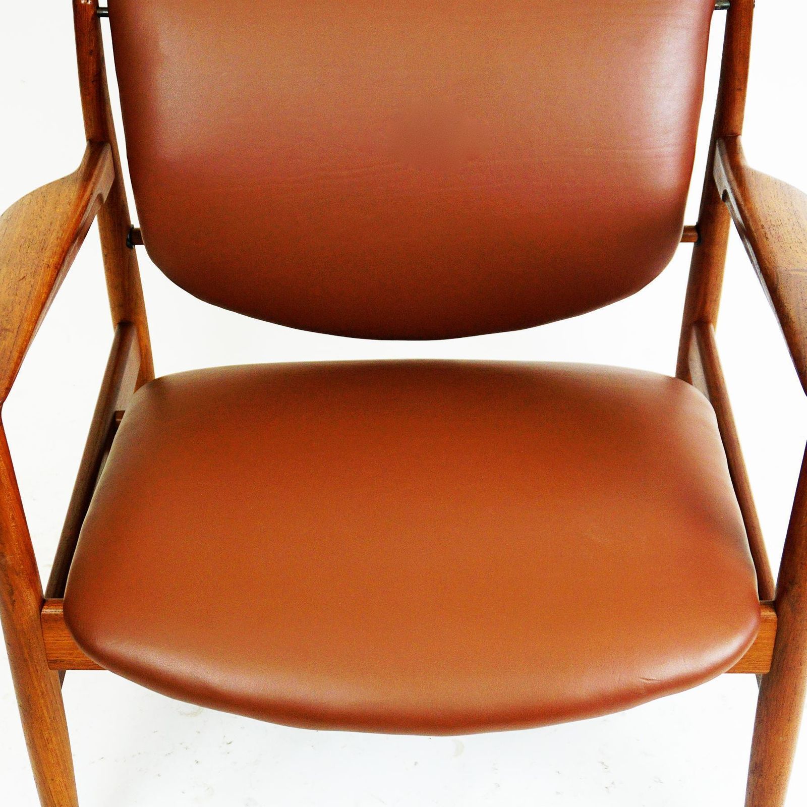 Danish Modern Teak And Brown Leather Loungechair By Finn Juhl For France And Son photo 5833.0