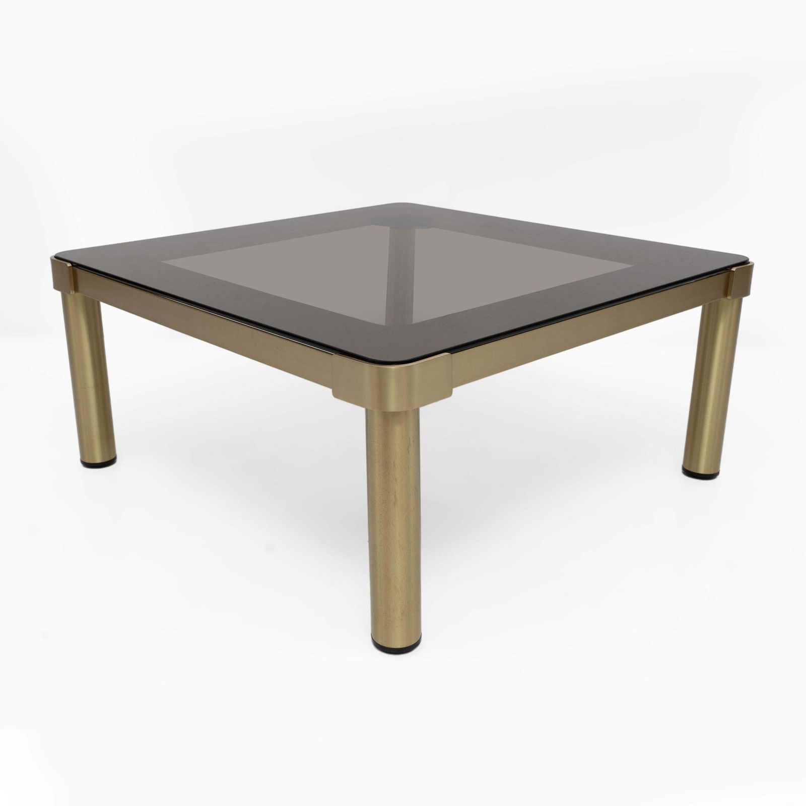Luciano Frigerio Mid Century Modern Italian Brass And Glass Coffee Table, 1970s photo Furniture
