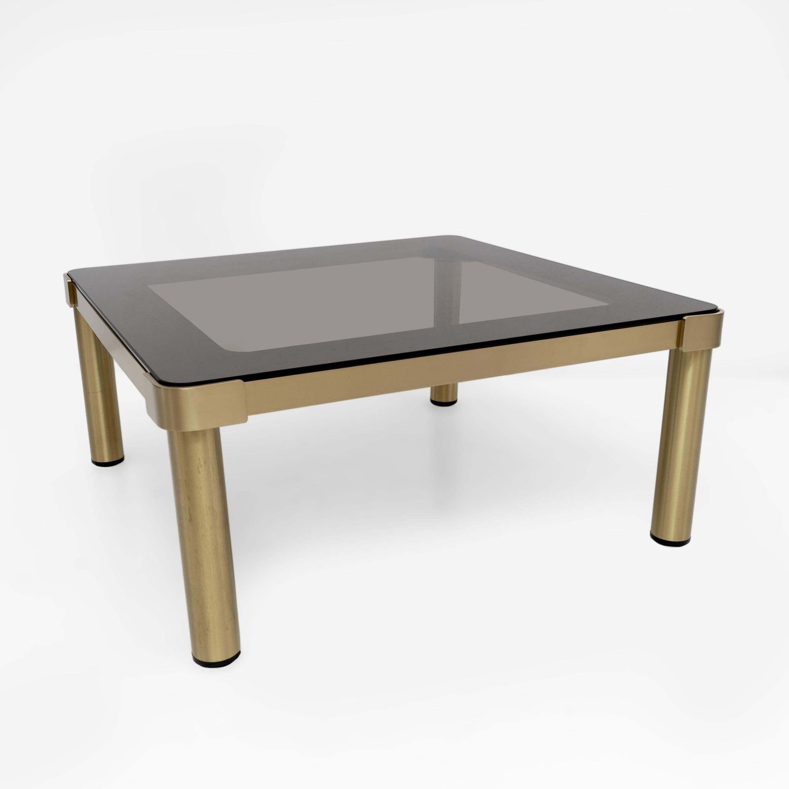 Luciano Frigerio Mid Century Modern Italian Brass And Glass Coffee Table, 1970s photo 2402.0