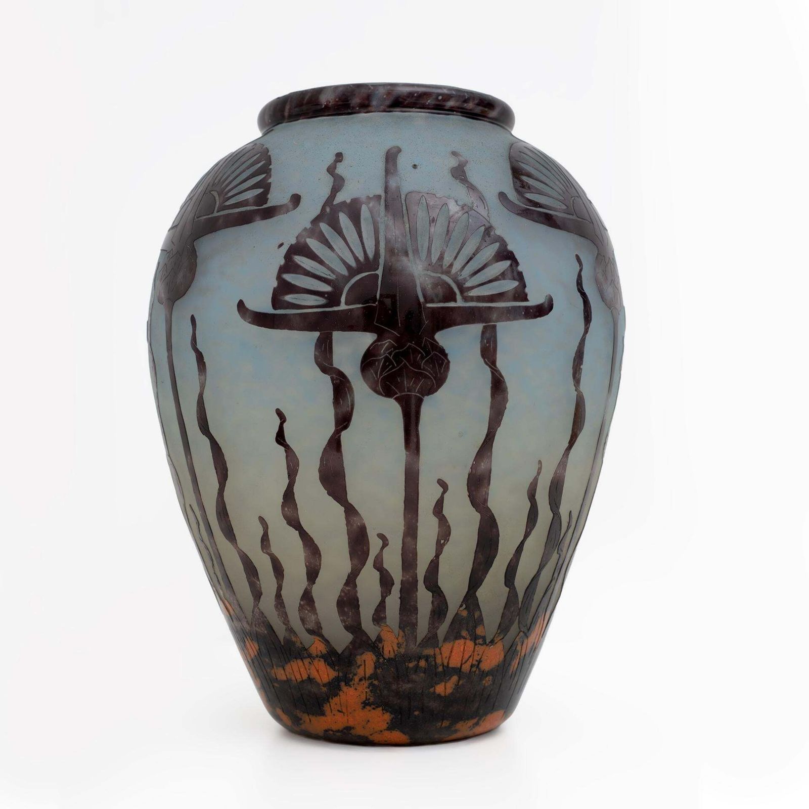 Le Verre Francais Art Nouveau Artistic Glass Vase By Charles Schneider, 1924 photo 33022.0