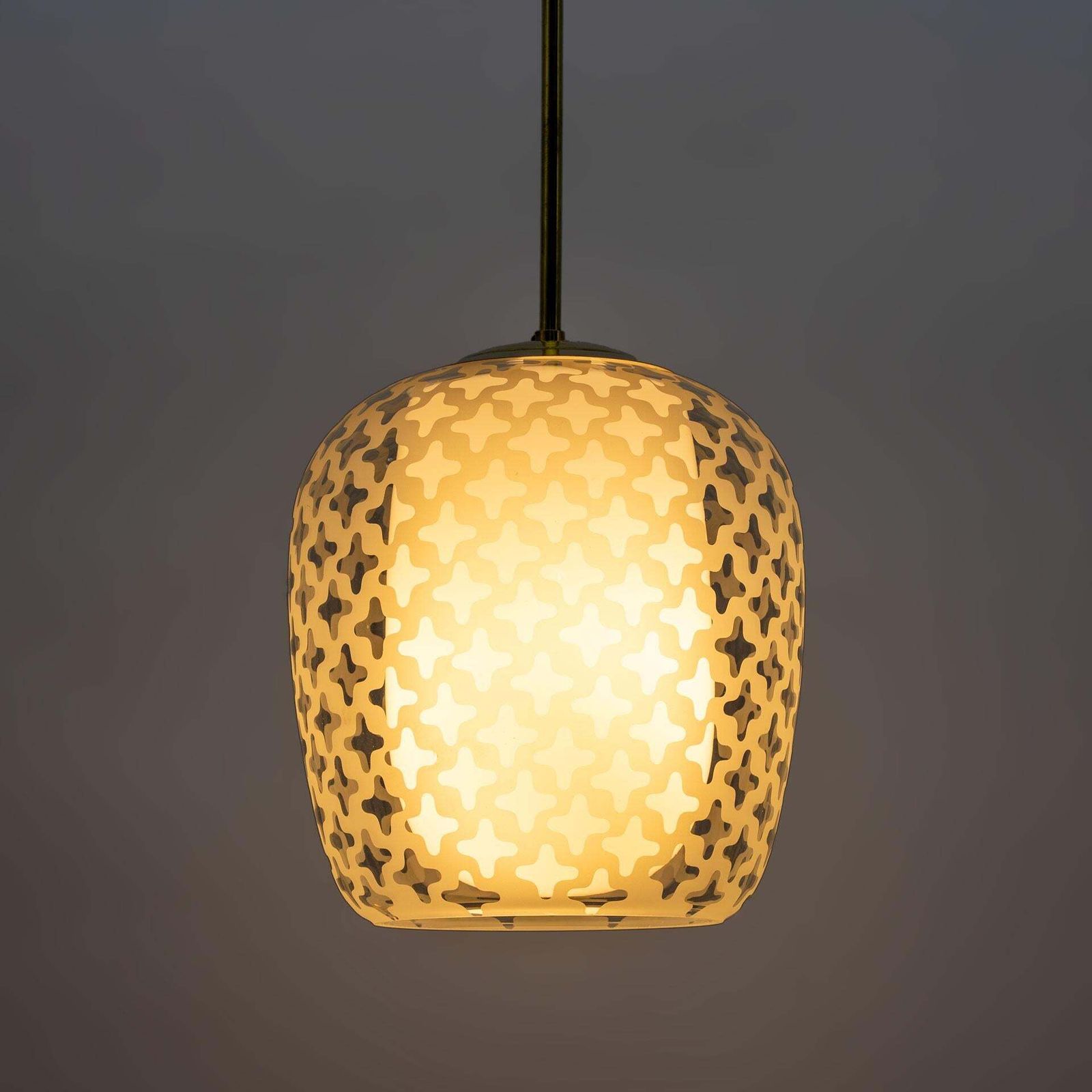Mid Century Cora Pendant Lamp By Wilhelm Wagenfeld For Peill & Putzler, 1950s photo Lighting