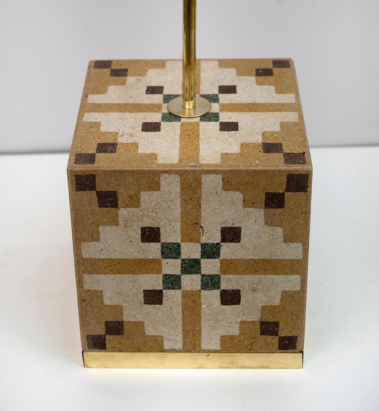 photo furniture Pair Of Liberty Era Italian Cementite Table Lamps