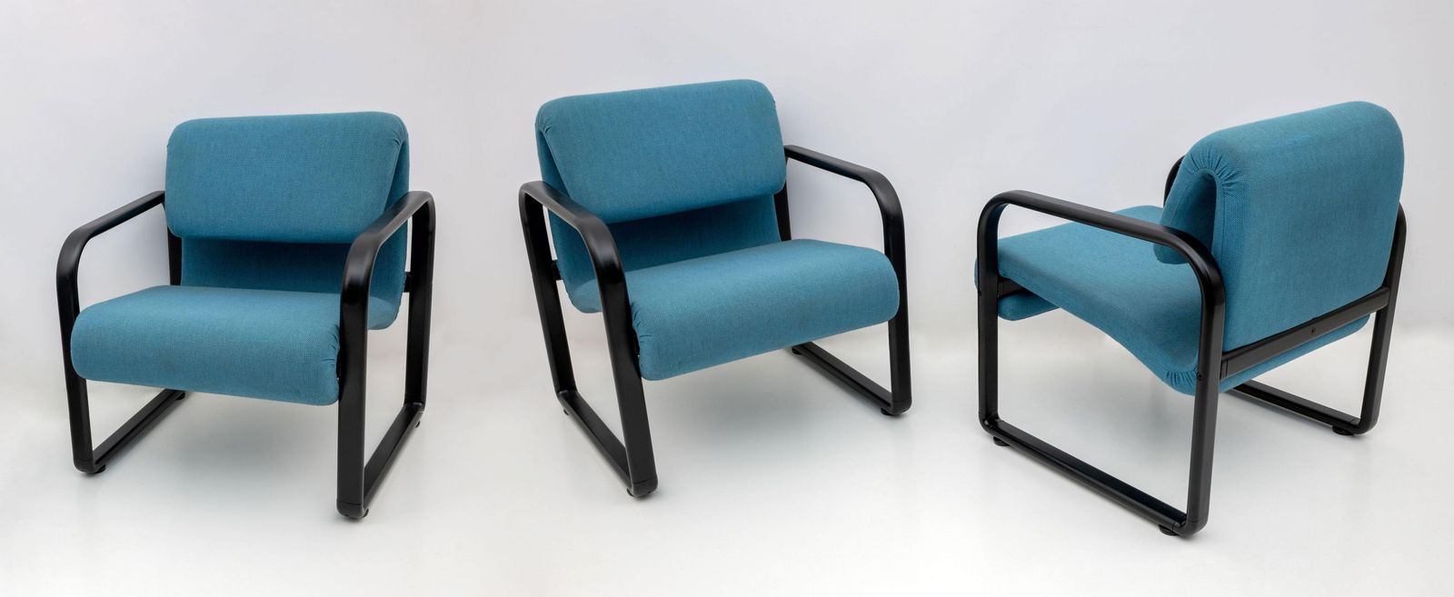Post Modern Italian Fabric And Metal Armchairs By Arflex, 70s photo furniture