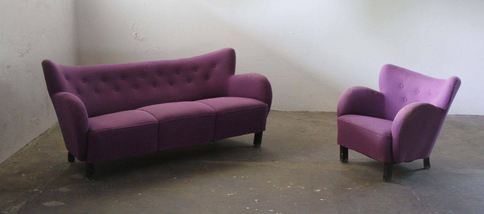 Danish 1930s Club Sofa, Style Of Fritz Hansen & Flemming Lassen photo 3731.0