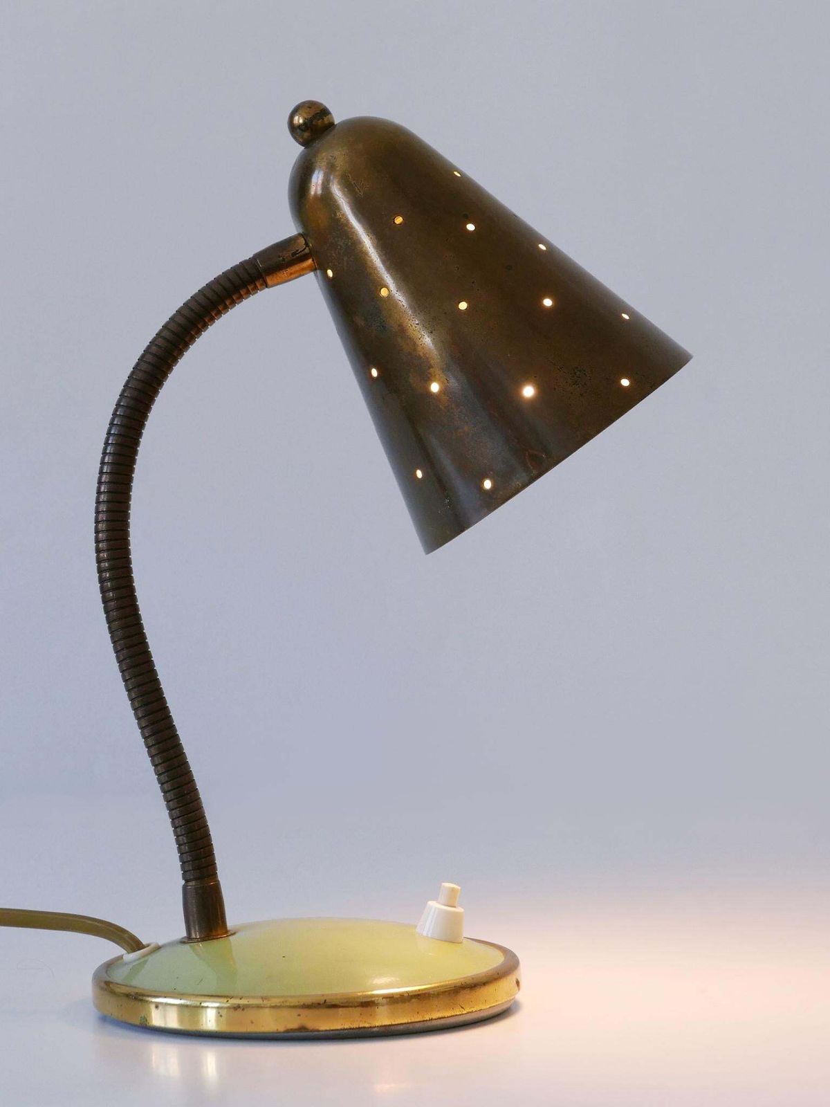 Mid Century Desk Light Or Table Lamp By Vereinigte Werkstätten Germany 1950s photo furniture
