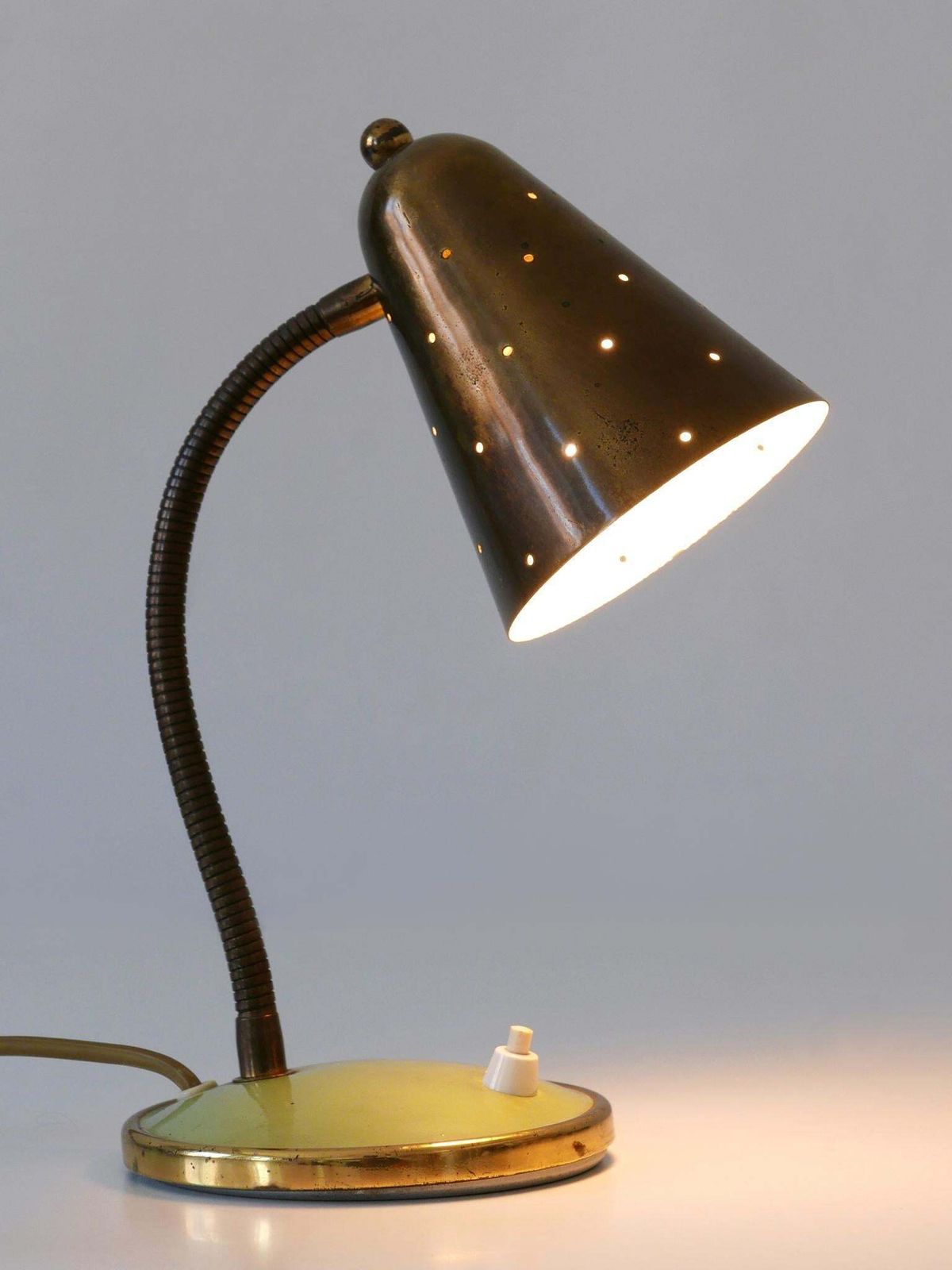 Mid Century Desk Light Or Table Lamp By Vereinigte Werkstätten Germany 1950s photo Lighting