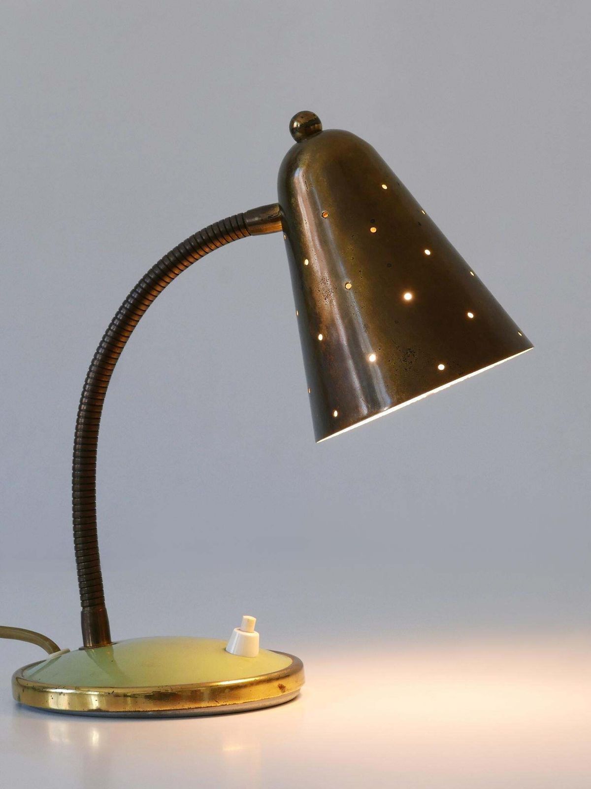 Mid Century Desk Light Or Table Lamp By Vereinigte Werkstätten Germany 1950s photo vinterior