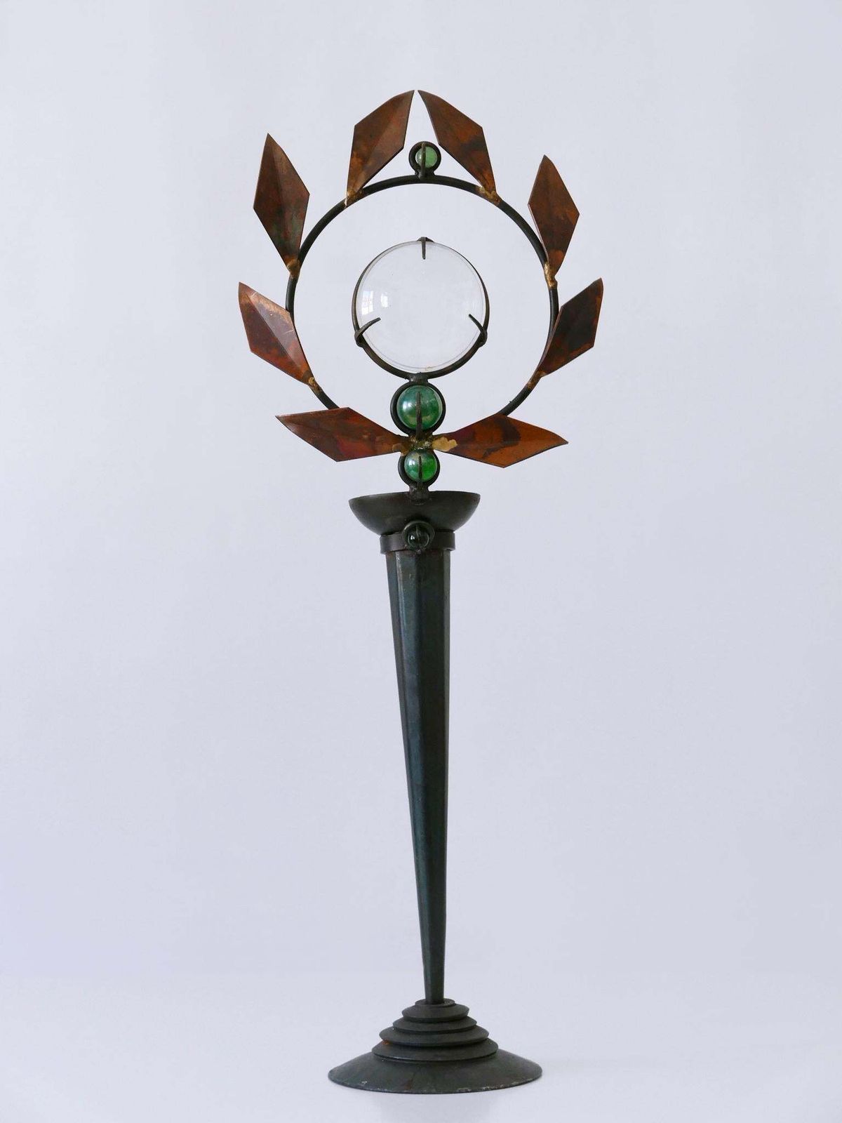 Set Of Two Mark Brazier Jones Candlesticks Model Olympia 1990s, Signed & Dated photo for sale