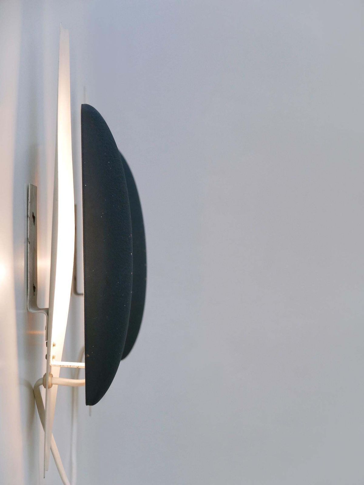 photo vintage Set Of Two Rare & Elegant Mid Century Modern Sconces Or Wall Lights Sweden 1950s