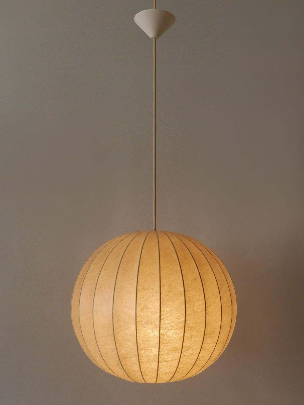 Mid Century Modern Goldkant Cocoon Pendant Lamp Or Hanging Light Germany 1960s photo Lighting