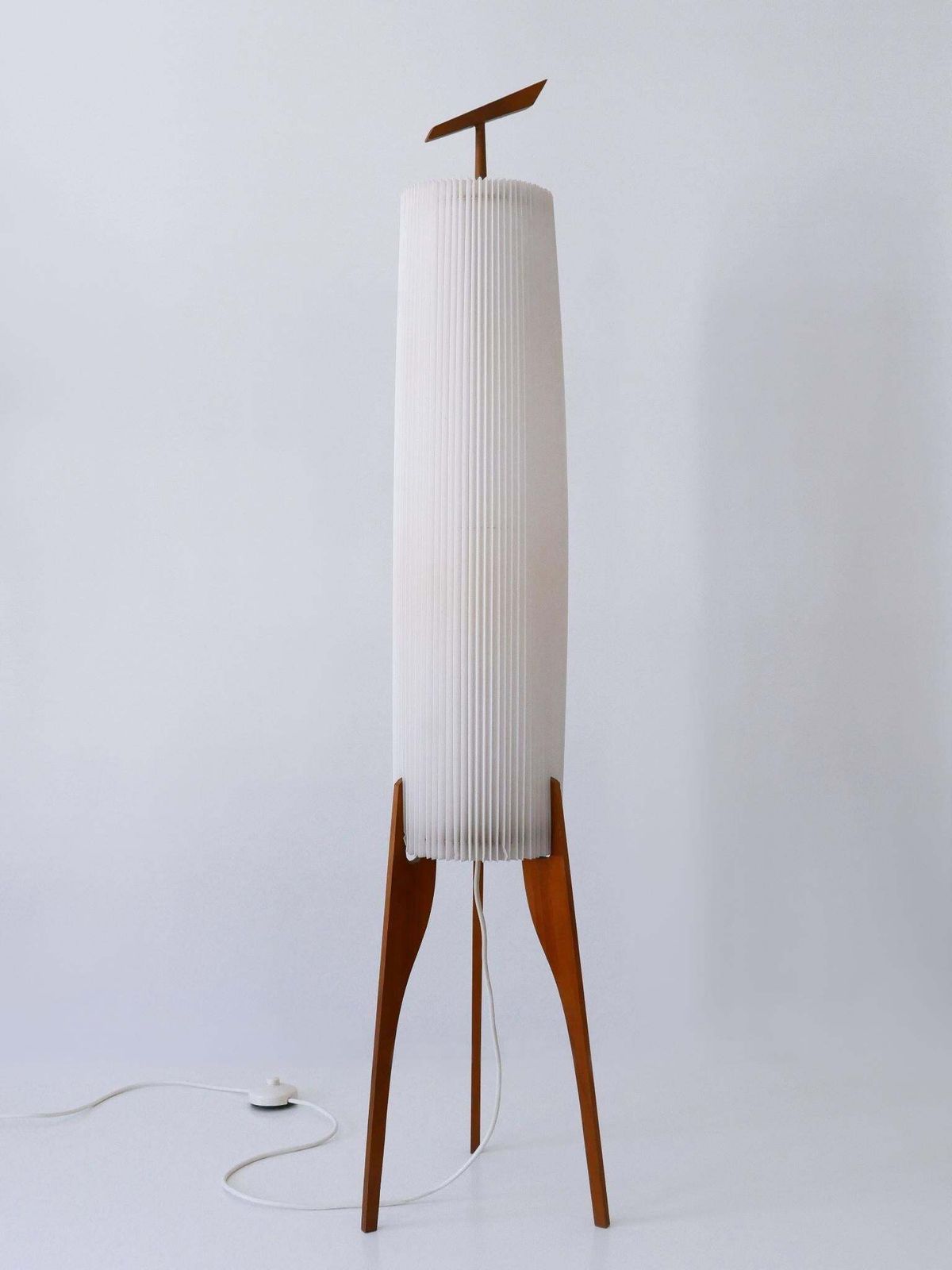 Rare & Elegant Mid Century Modern Two Flamed Scandinavian Floor Lamp 1960s photo buy