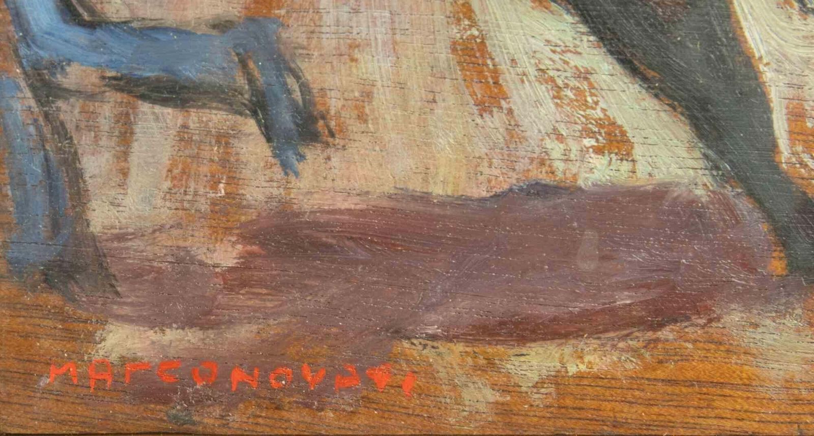 Marco Novatibullfight   Oil Paint By Marco Novati   19651965 photo for sale