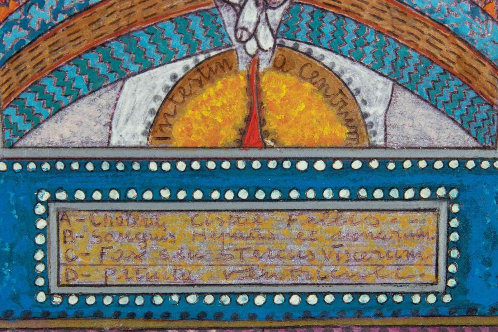 Mino Menoman And Universe   Oil Paint By Mino Meno   1970s1970s photo for sale