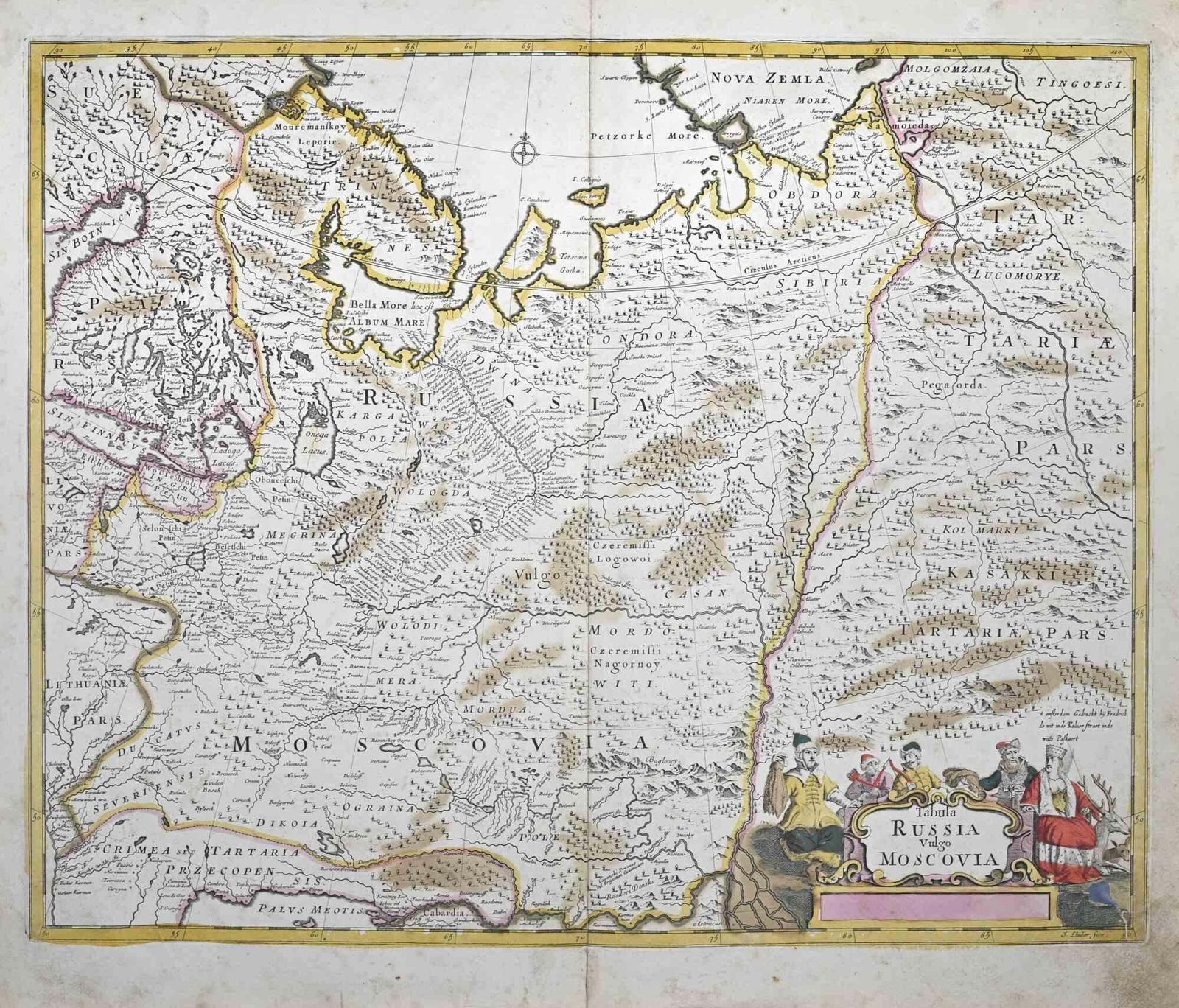 Frederick De Wittabula Russia Vulgo Moscovia   Etching By Frederick De Wit   1680ca 1680 Ca