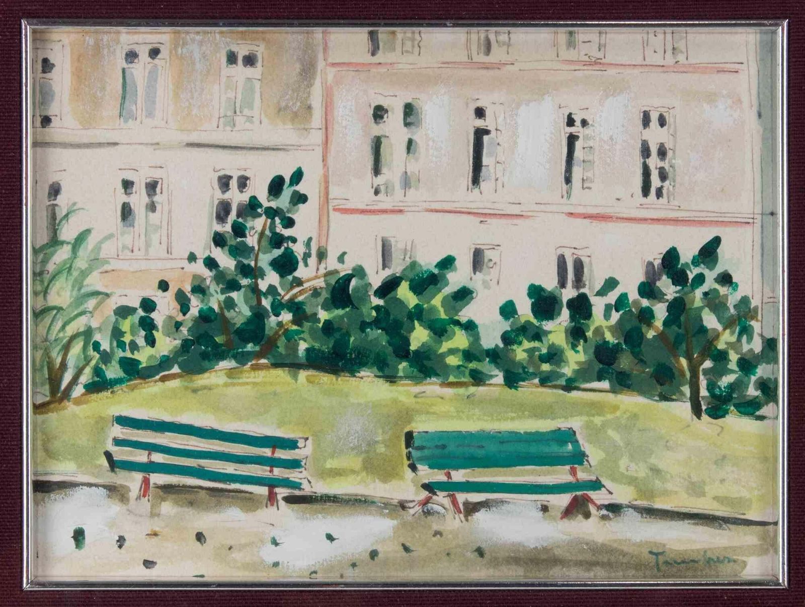 Orfeo Tamburihouses In Paris   Drawing By Orfeo Tamburi   1950s1950s