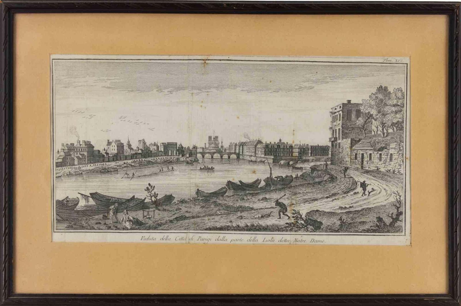 Unknownview Of The City Of Paris From The Side Of The Island Called...   Etching   17481748