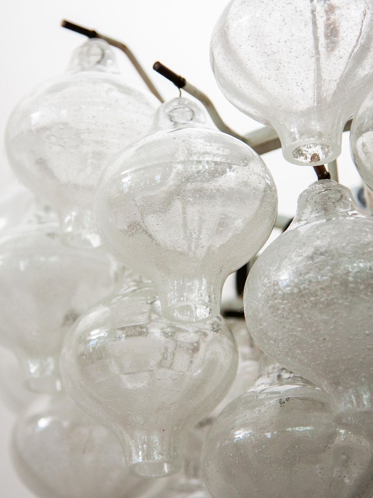 photo furniture Kalmar Onion Shaped Glass Chandelier, 1950s