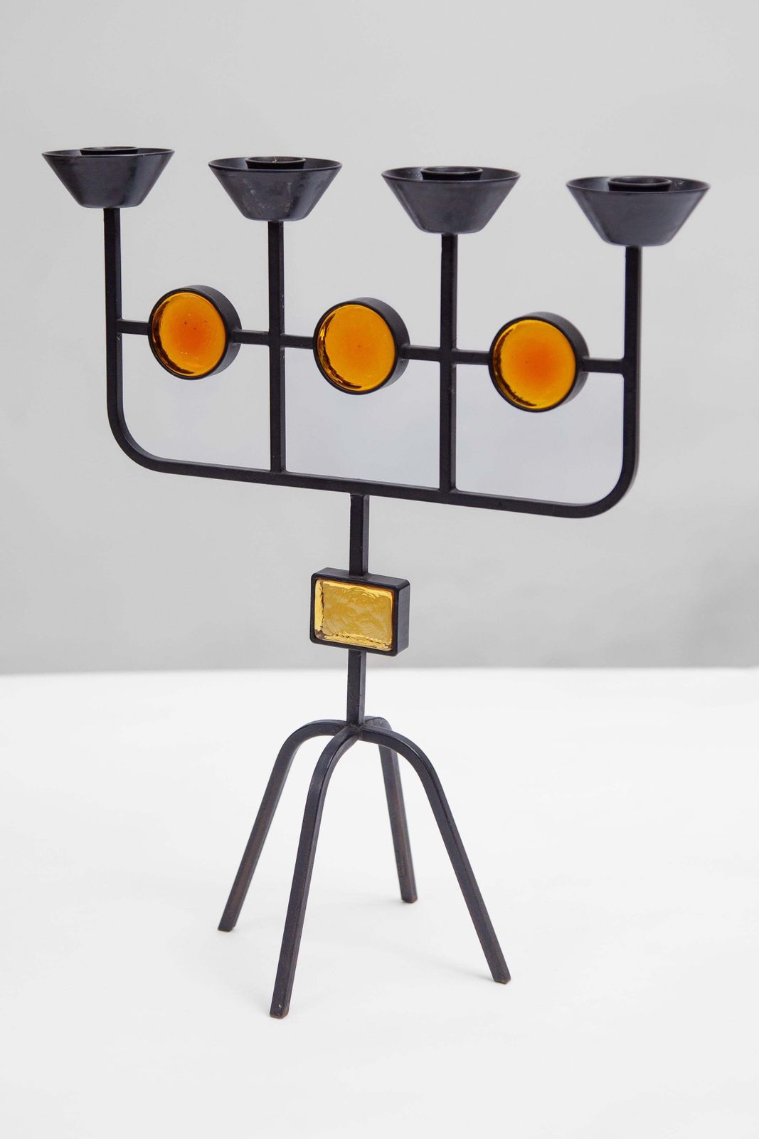 photo for sale Set Of Two Candelabras Designed By Eik Hogland, Sweden