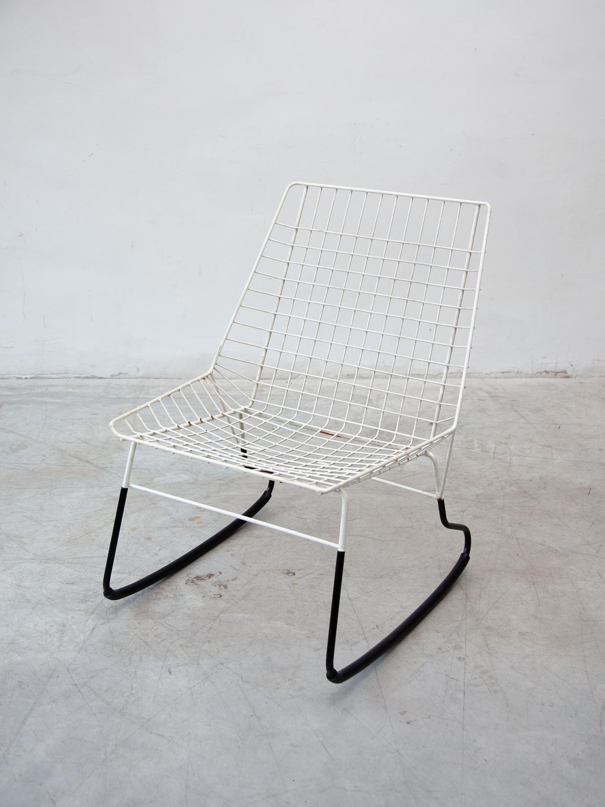 "Flamingo" Set Of Two Cees Braakman For Pastoe Rocking Chairs, 1950s photo for sale