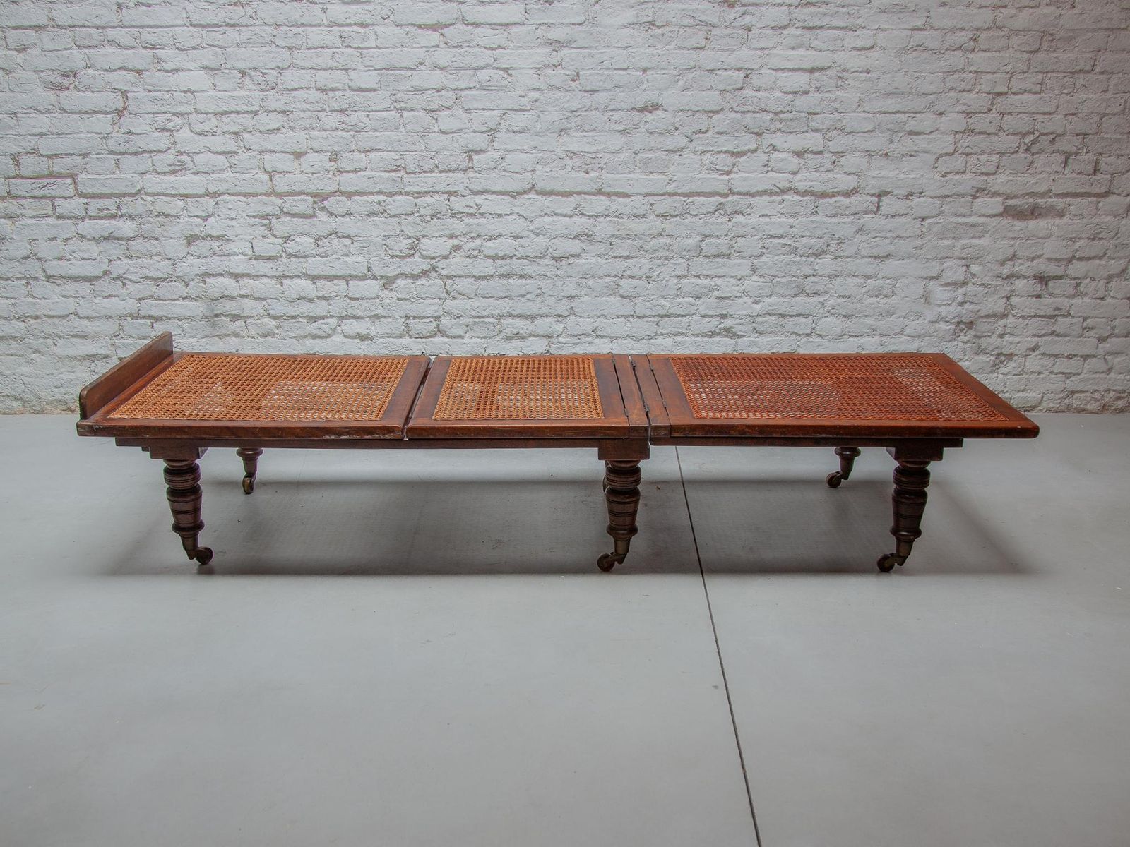 Antique Exotic Folding & Adjustable Daybed "British Campaign Furniture" London photo furniture