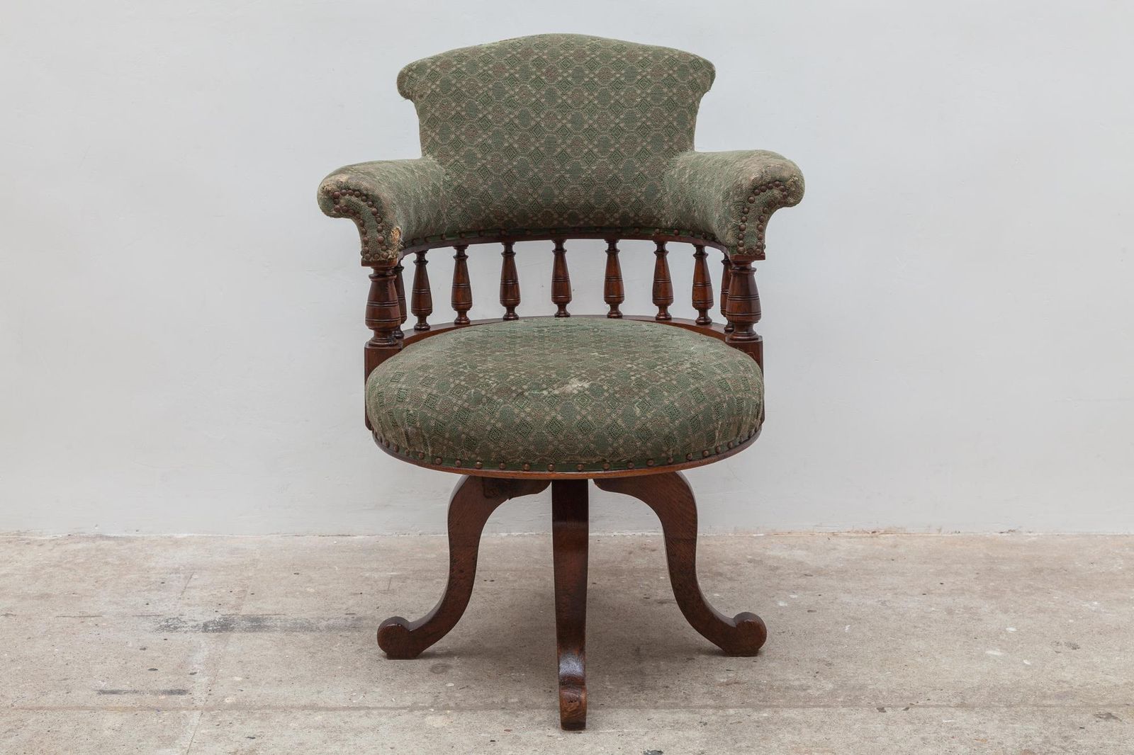Antique Desk Swivel Captains Chair photo for sale