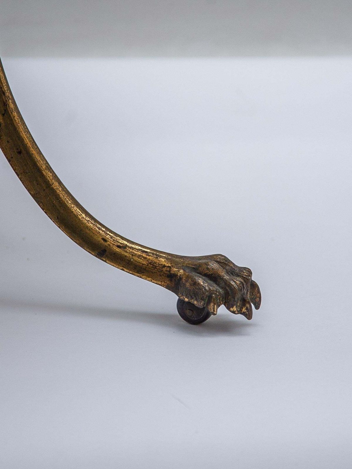 Victorian Brass Magazine Rack, Lion Feet, 19th Century photo buy