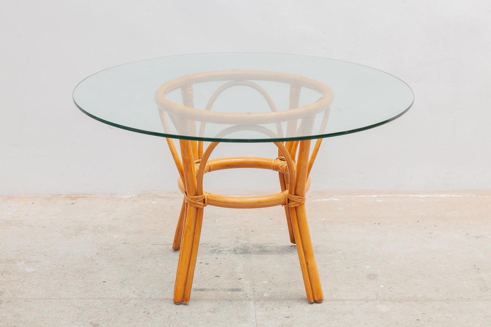 Boho Bamboo Two Seater And Coffee Table 1970s, Italy photo 2234.0