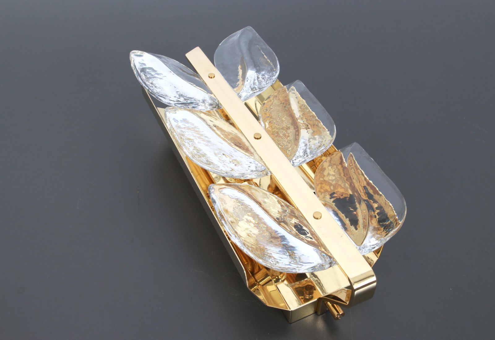 photo for sale 1 Of 6 Stunning Large Kalmar Murano Sconce Wall Lights, Florida, 1970s