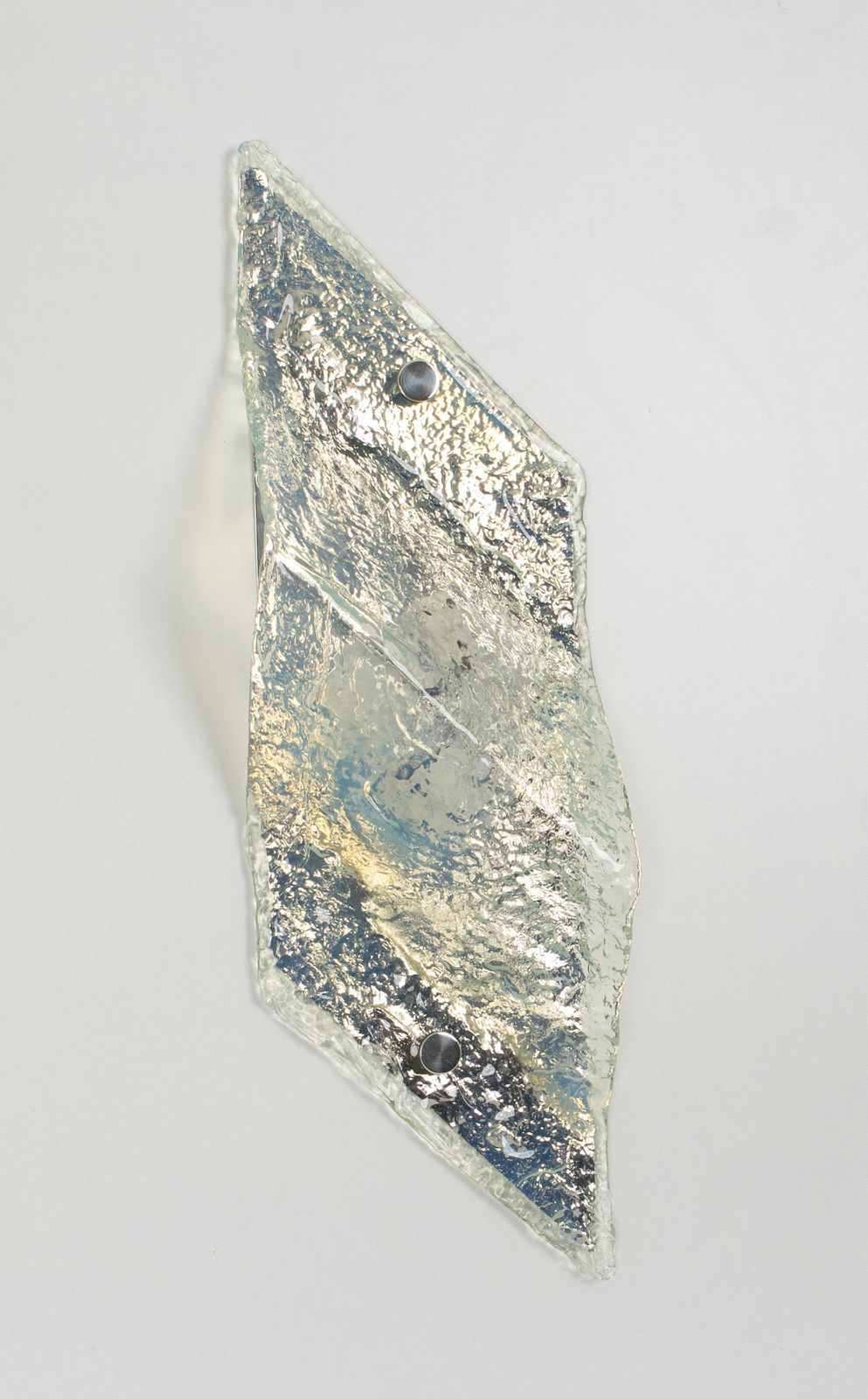 1 Of 7 Large Blue Murano Glass Wall Lamp By Carlo Nason For Mazzega, Italy, 70s photo buy