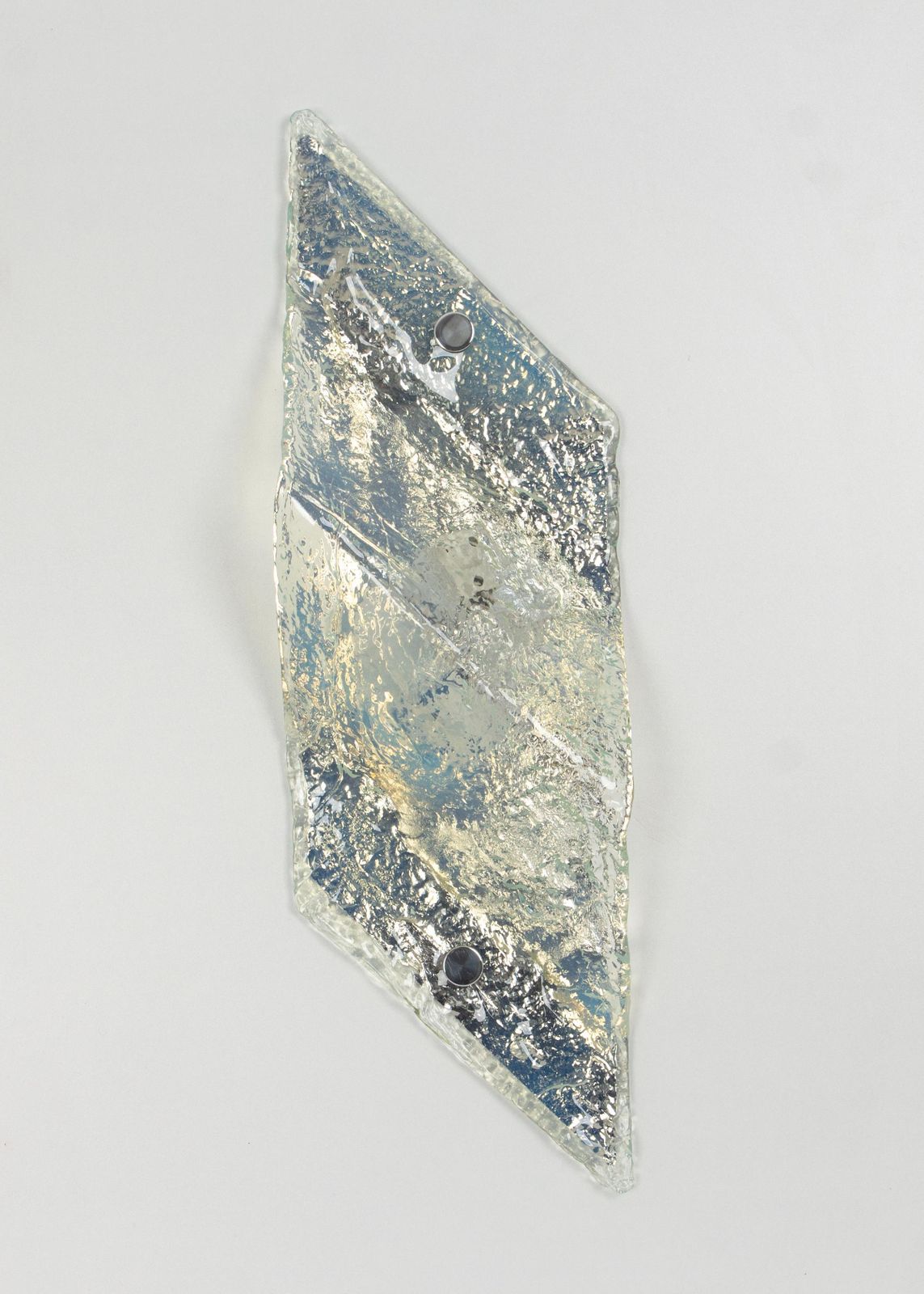 photo for sale 1 Of 7 Large Blue Murano Glass Wall Lamp By Carlo Nason For Mazzega, Italy, 70s