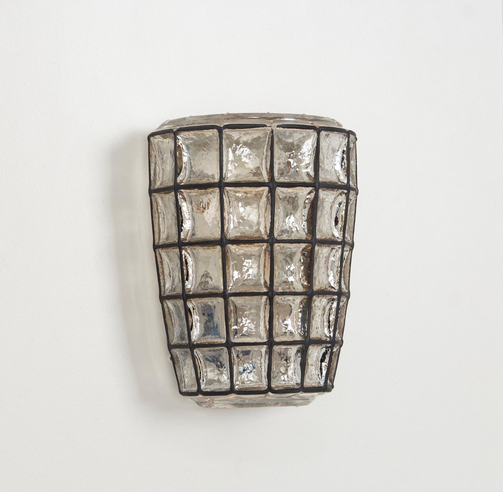 1 Of 2 Pairs Of  Wall Lights Sconces Iron Glass By Limburg, Germany, 1960s photo Lighting