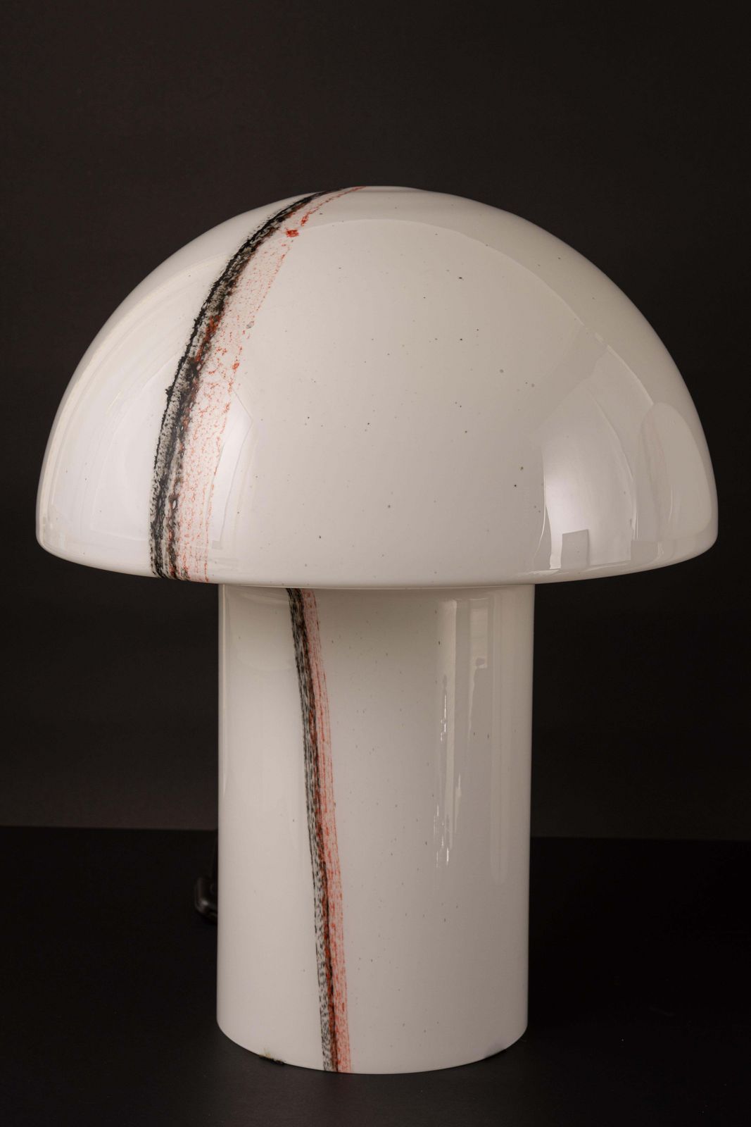 1 Of 3 Stunning Extra Large Glass Table Lamps By Peil & Putzler, Germany, 1970s photo vintage