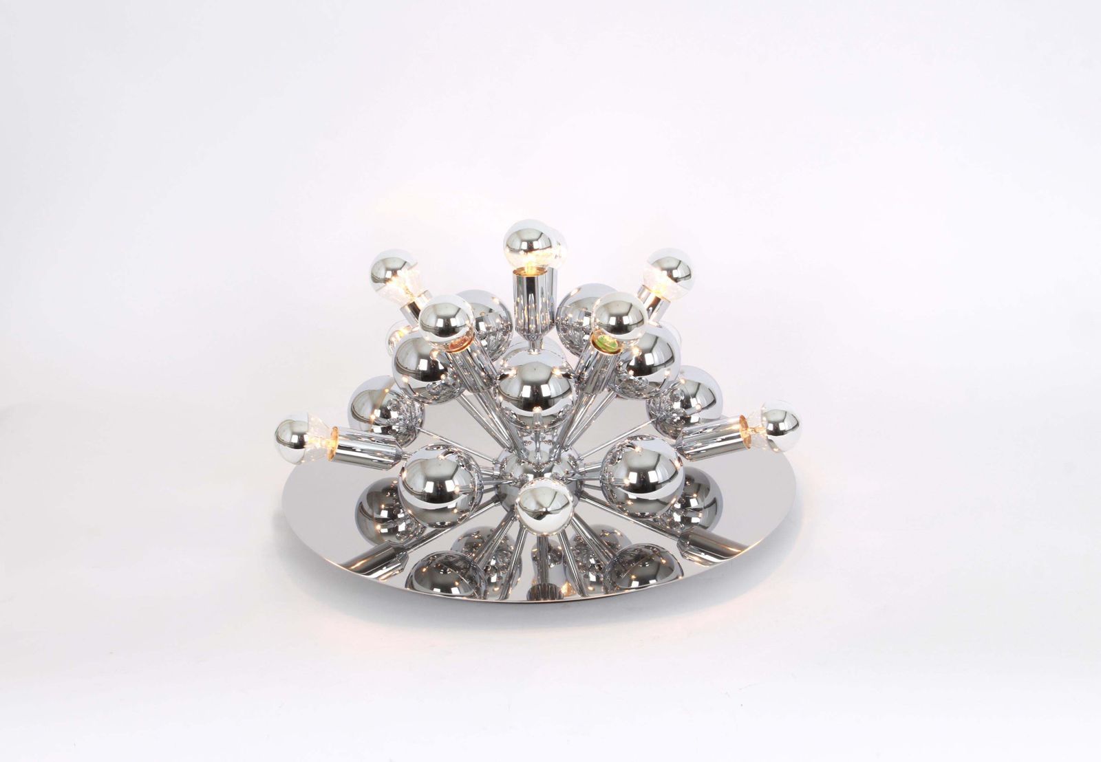 1 Of 2 Large Sputnik Flushmount Or Wall Sconce By Cosack, Germany, 1970s photo furniture
