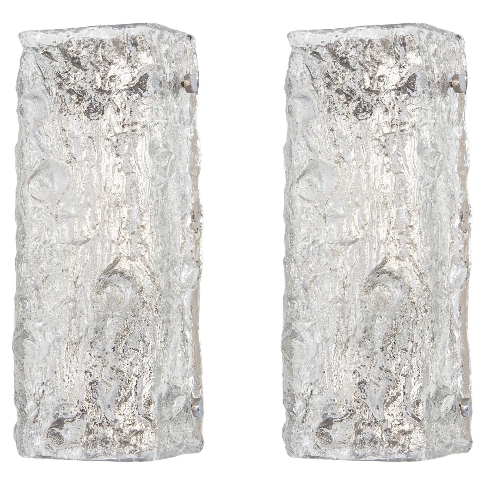 Pair Of Murano Glass Sconces In Style Of Kaiser, Germany, 1970s