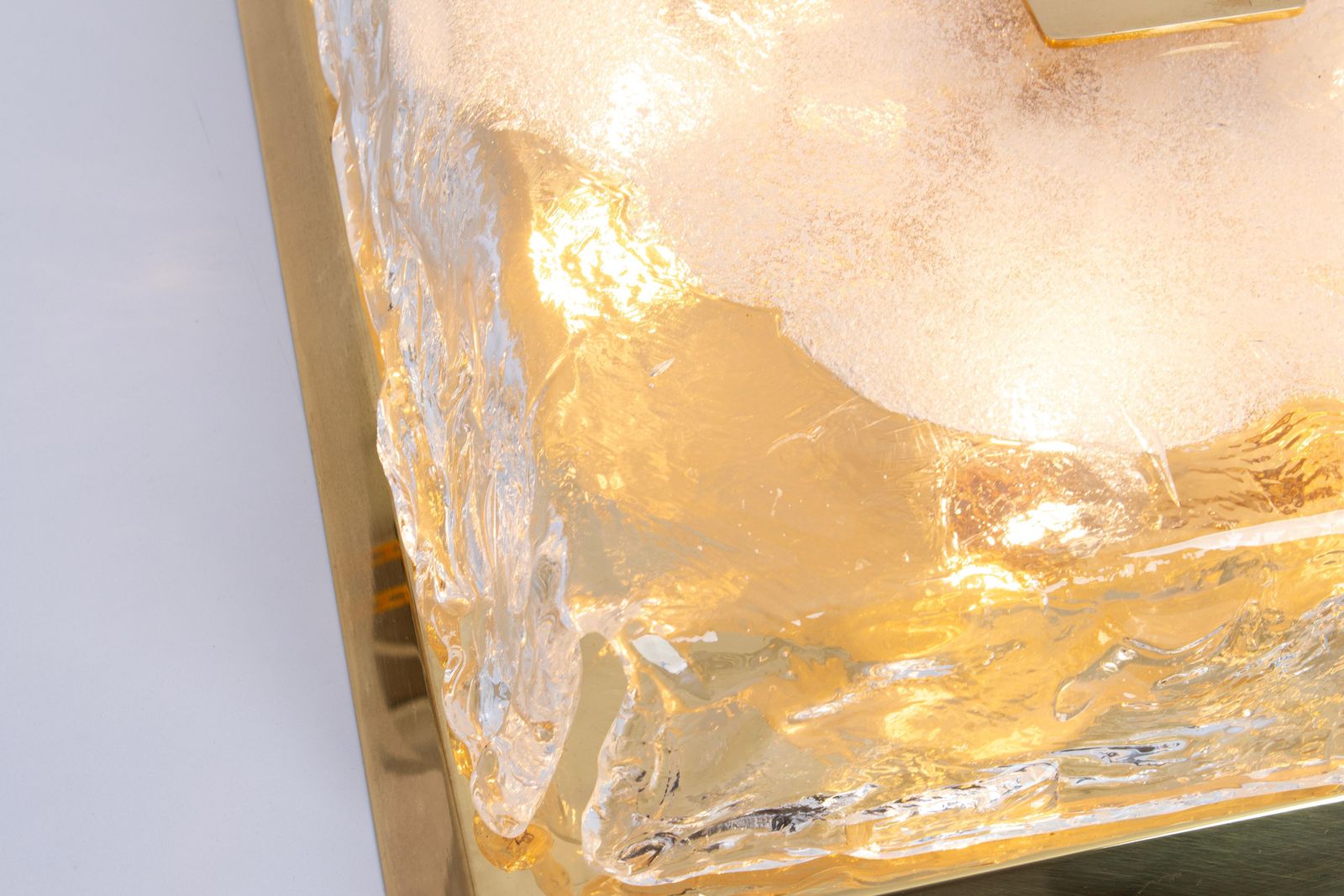 photo furniture 1 Of 2 Large Kalmar Square Flushmount Murano Organic Glass, Austria, 1960s