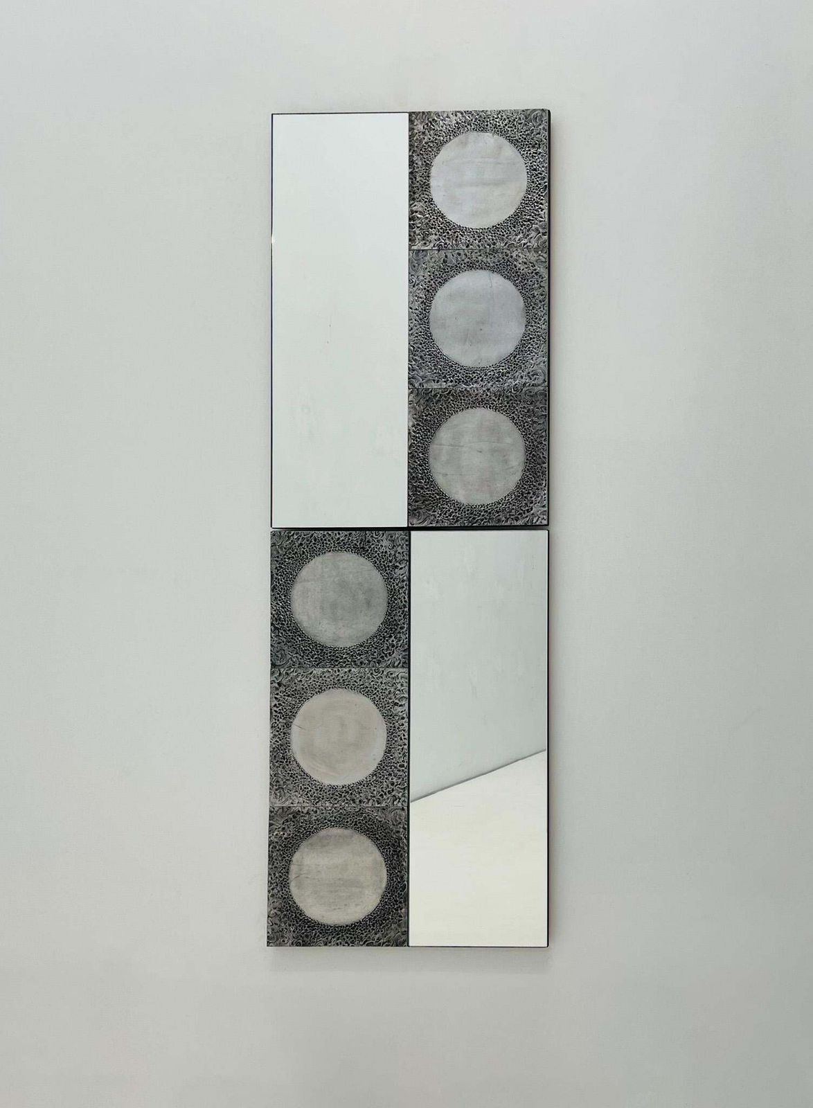 A Pair Of Cast Aluminium Mirror By Garinei Bia photo furniture